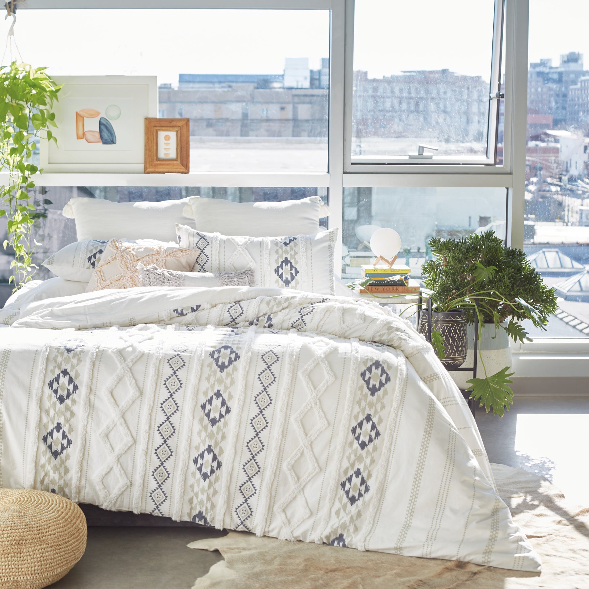 Peri Home Printed Chenille Geo Comforter Set