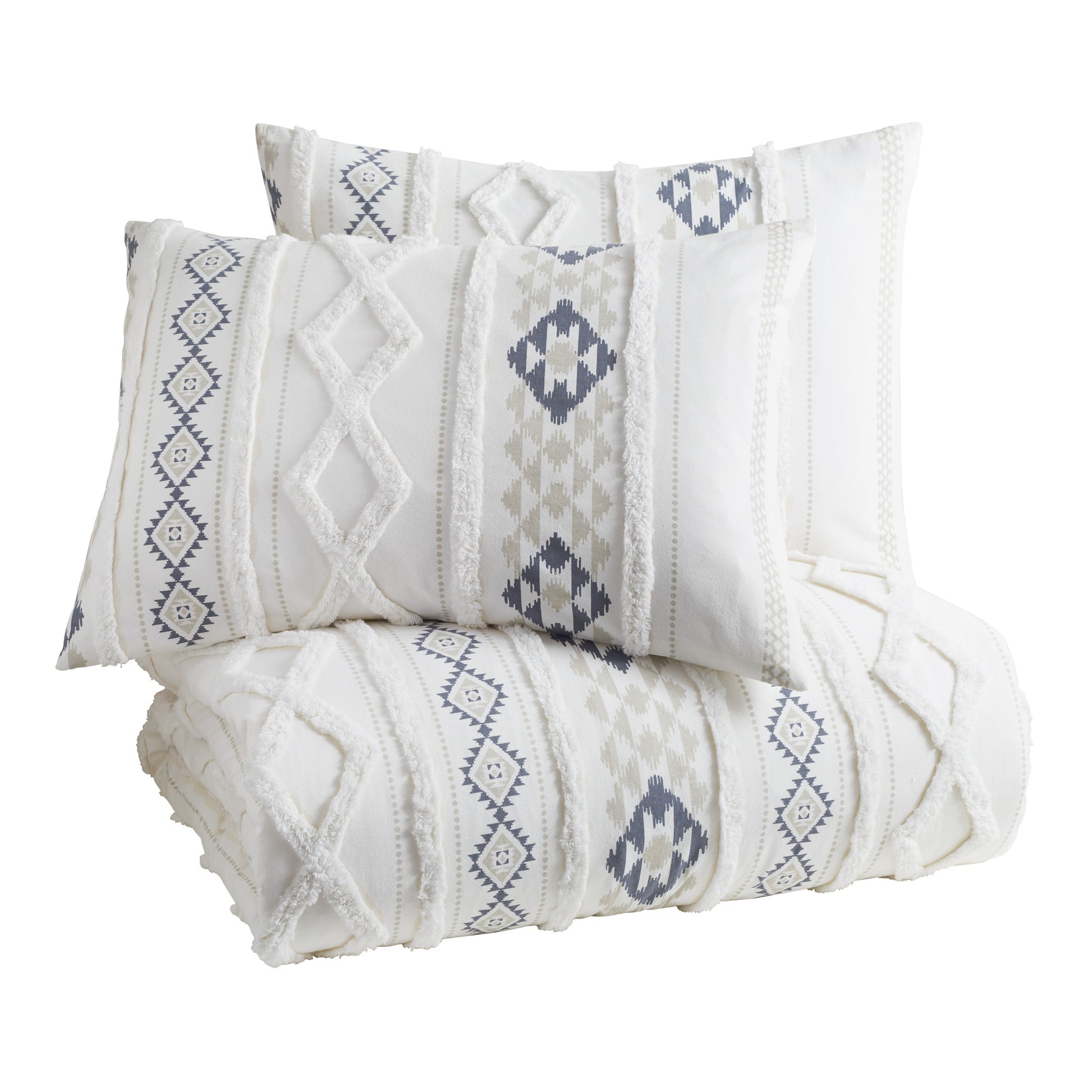 Peri Home Printed Chenille Geo Comforter Set