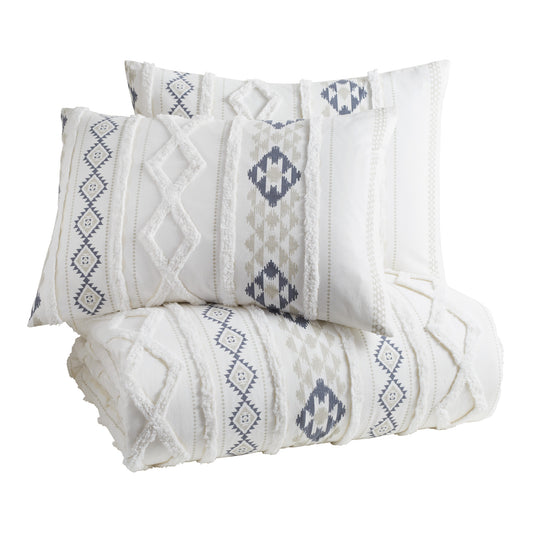 Peri Home Printed Chenille Geo Comforter Set