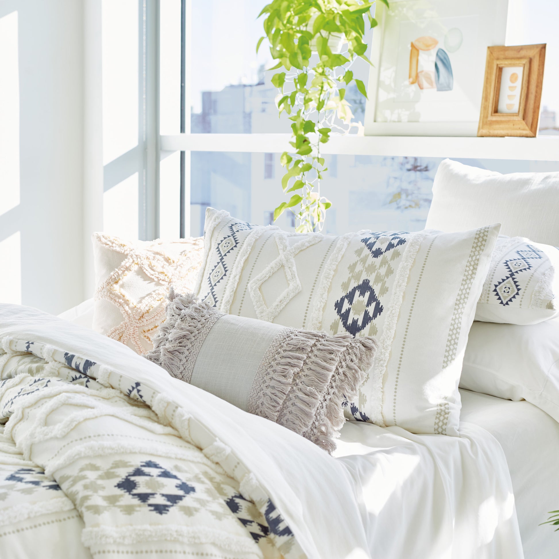 Peri Home Printed Chenille Geo Comforter Set