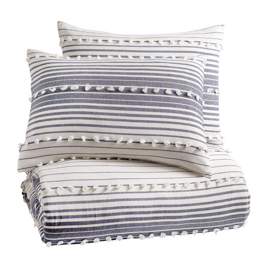Peri Home Yarn Dyed Tufted Stripe Comforter Set