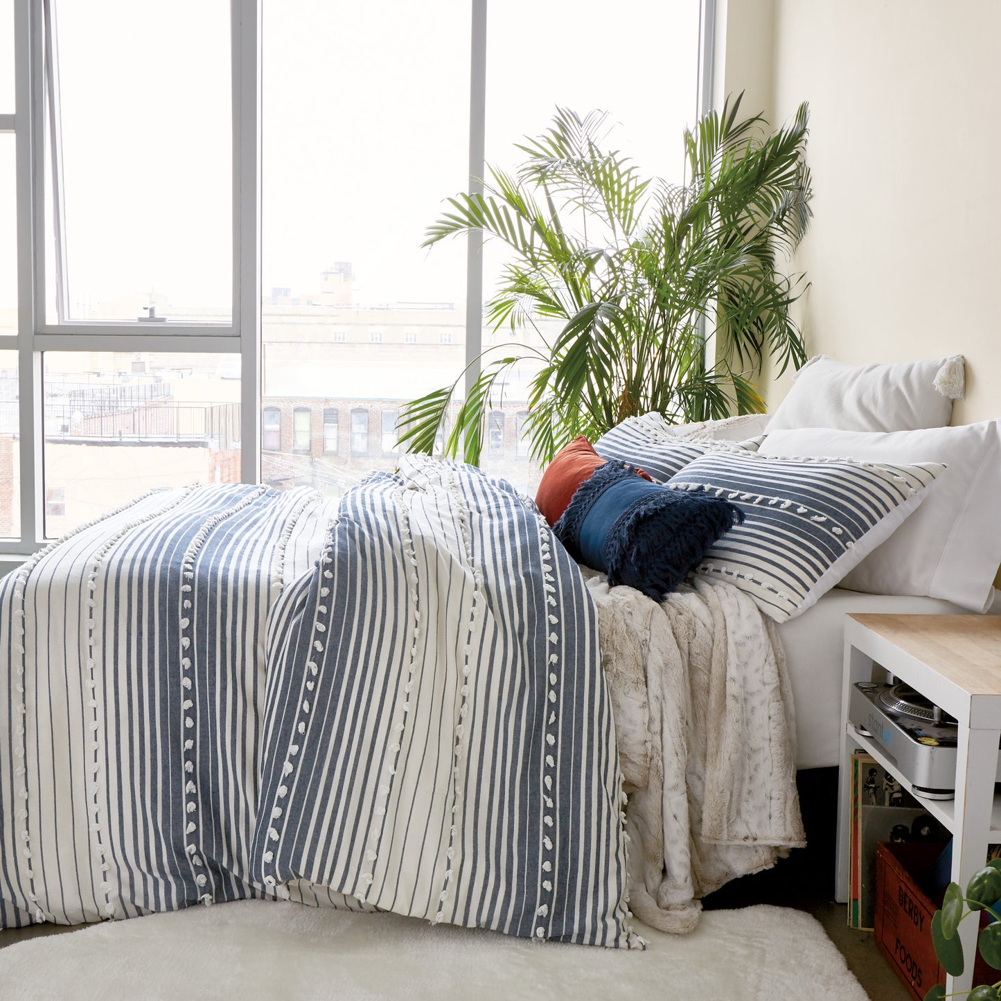 Peri Home Yarn Dyed Tufted Stripe Comforter Set