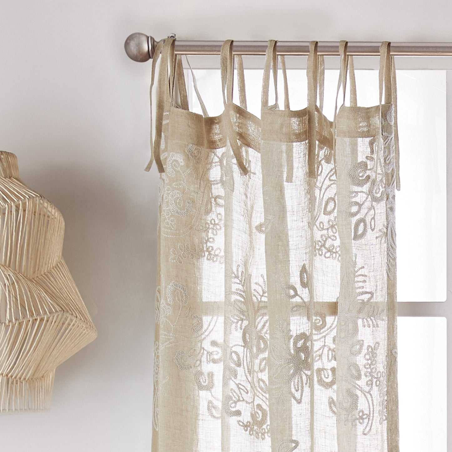 John Robshaw Pasak Linen Window Curtain Panel