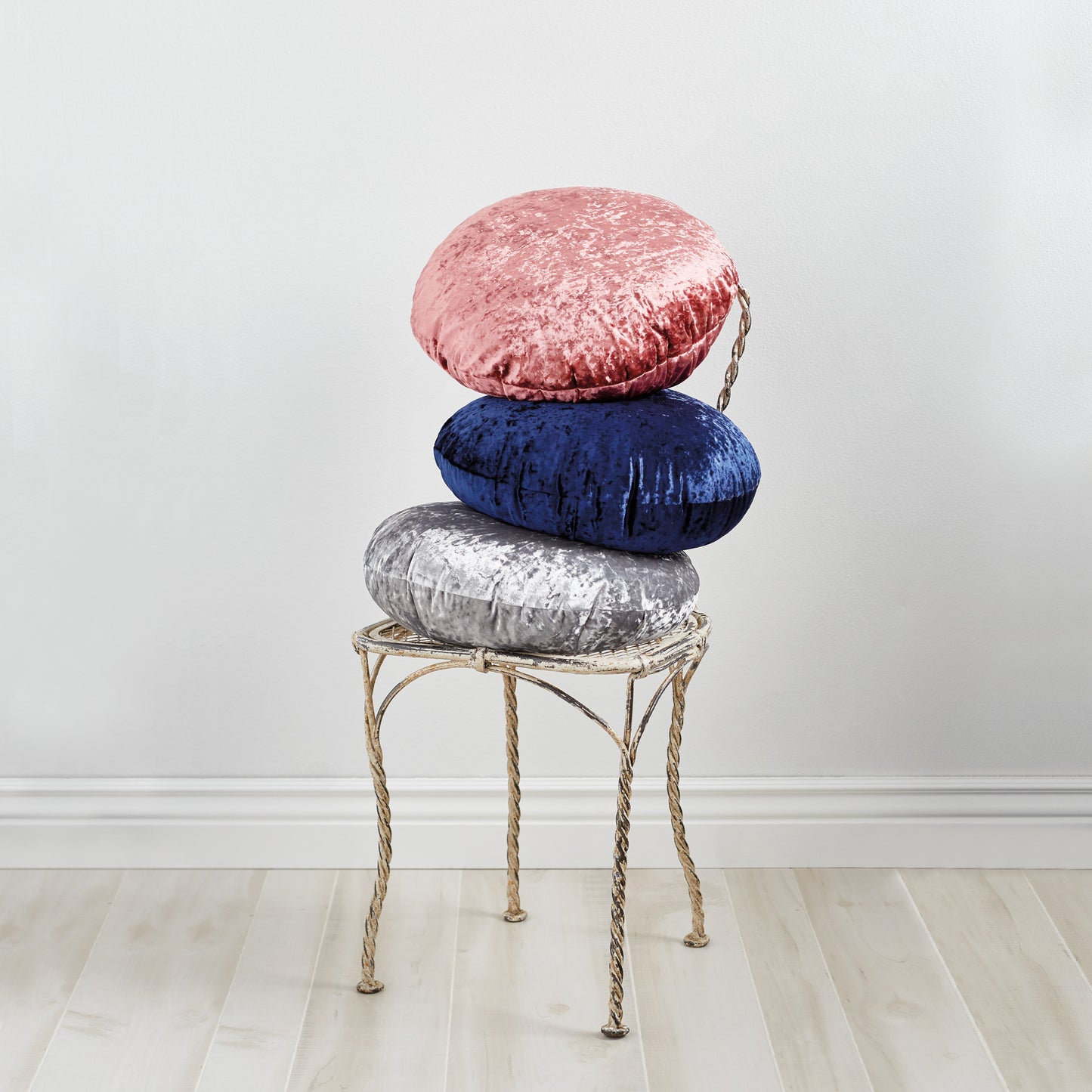 Peri Home Macaron Crushed Velvet Decorative Pillow