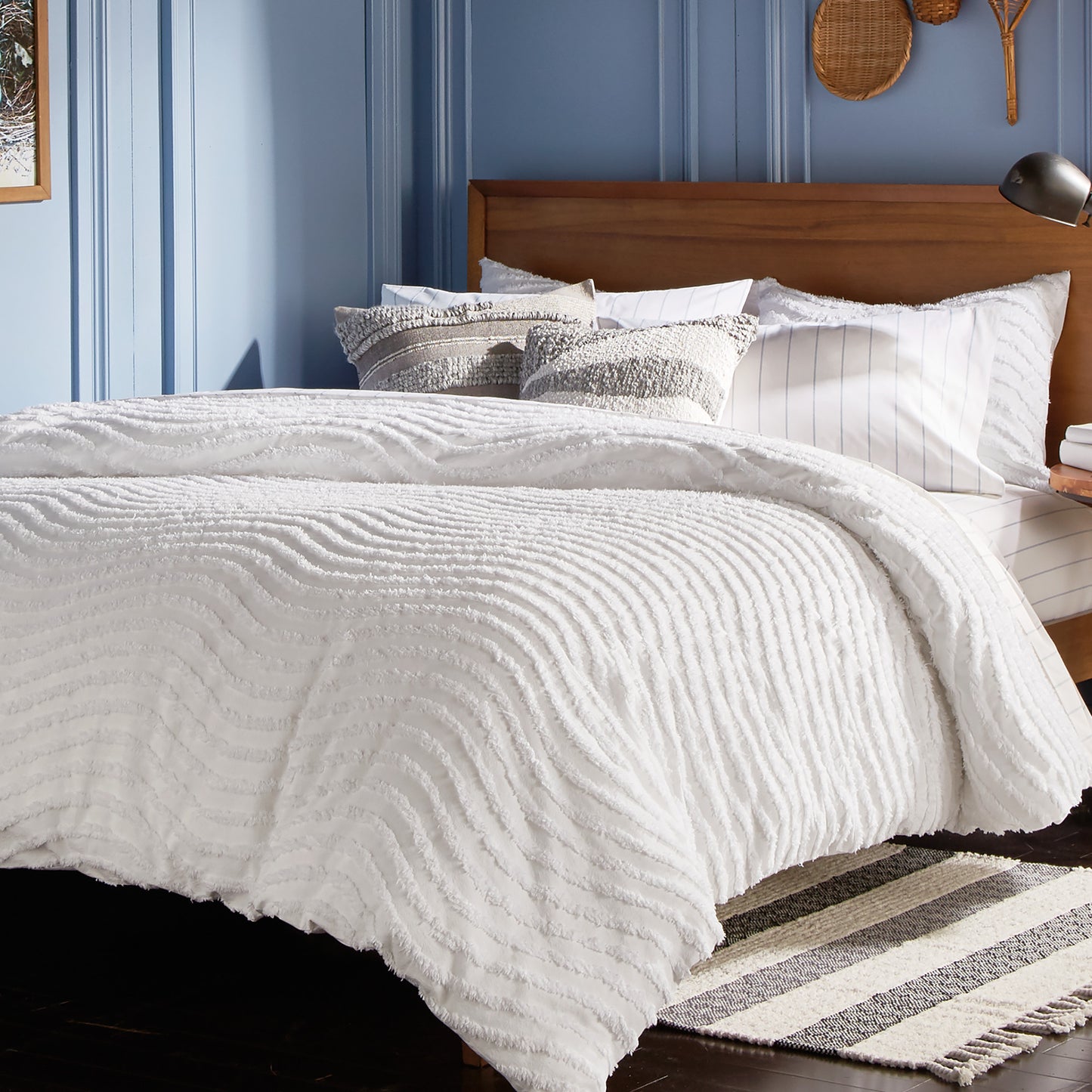 Murmur Chenille Wave Comforter Bedding Collection