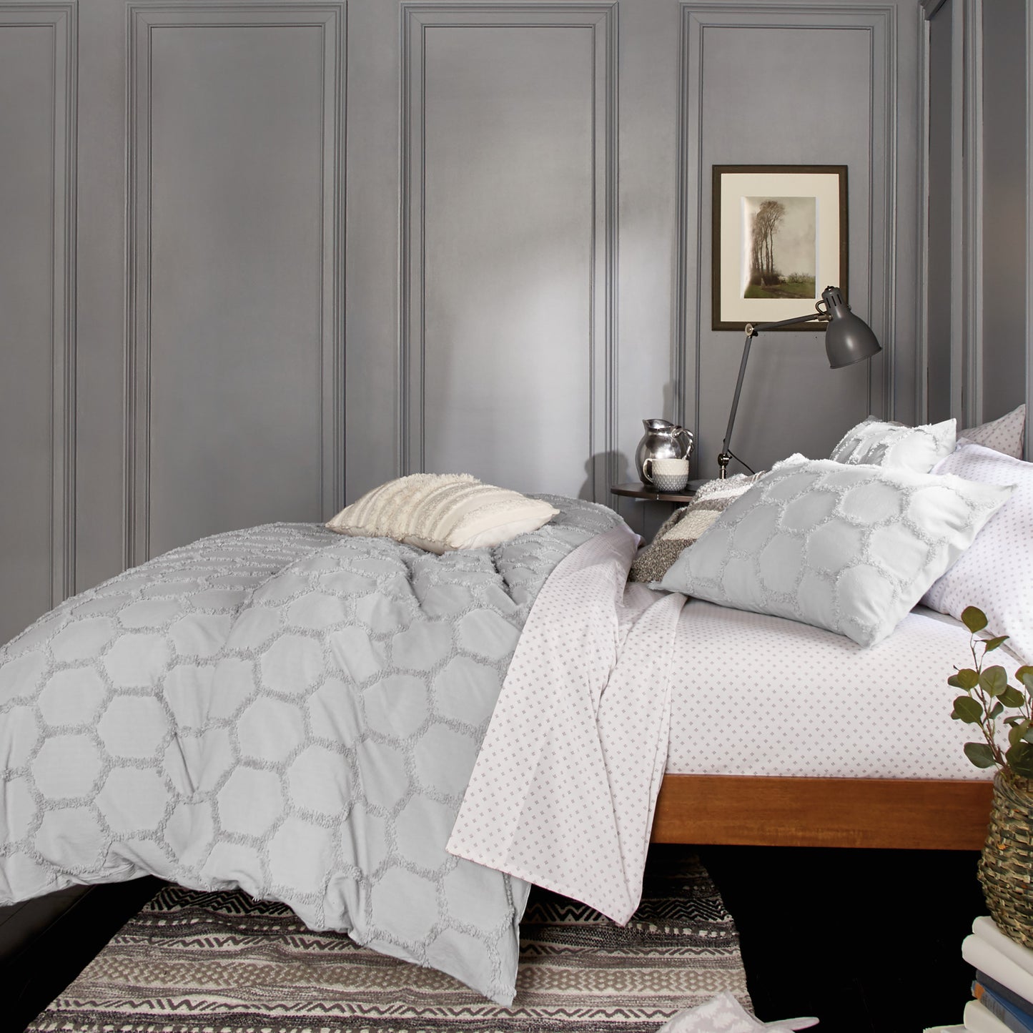 Murmur Chenille Honeycomb Comforter Bedding Collection