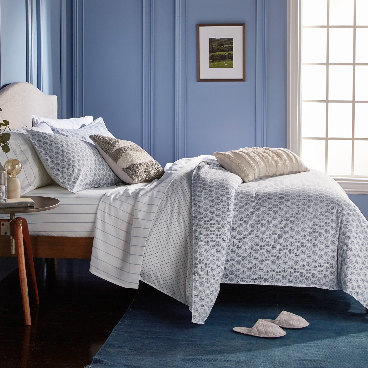 Murmur Blue Tile Comforter Bedding Collection