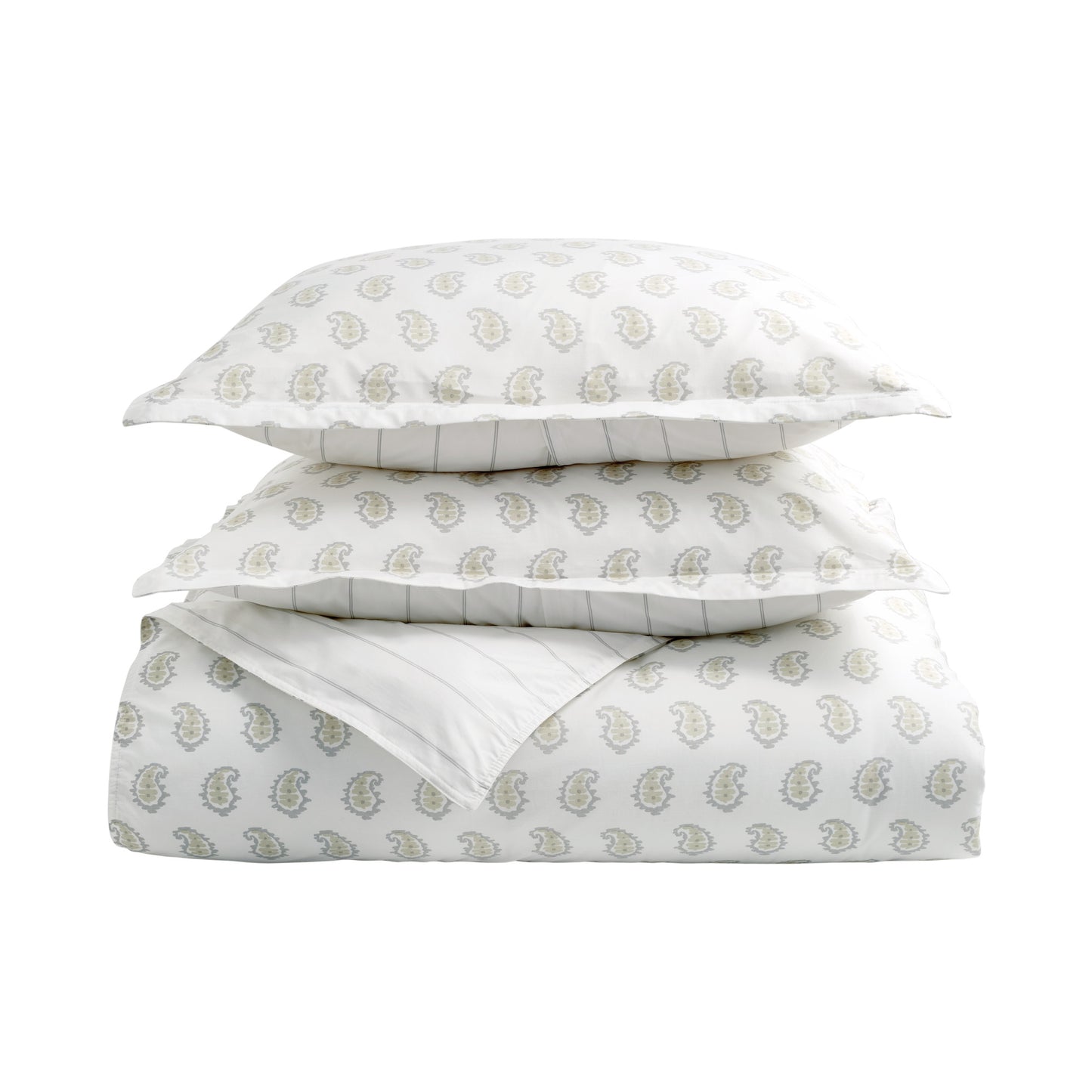Murmur Sage Paisley Comforter Bedding Collection