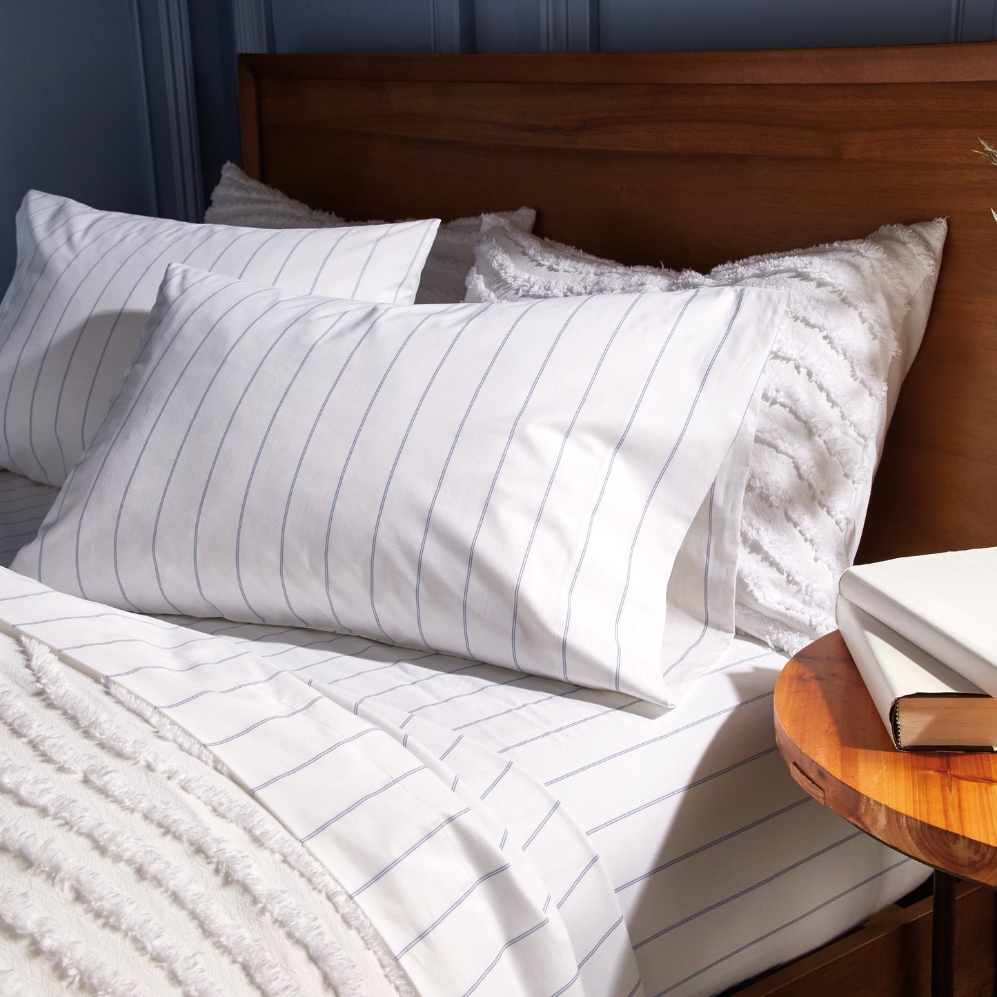 Murmur Blue Stripe Sheet Set