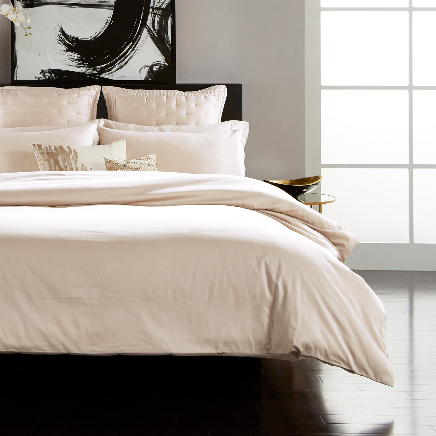 Donna Karan Silk Indulgence Duvet Set Ivory