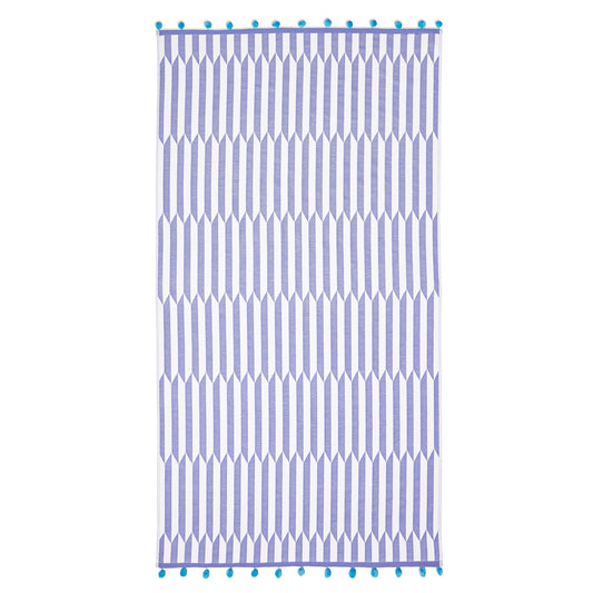 John Robshaw Nicatta Beach Towel Collection Periwinkle
