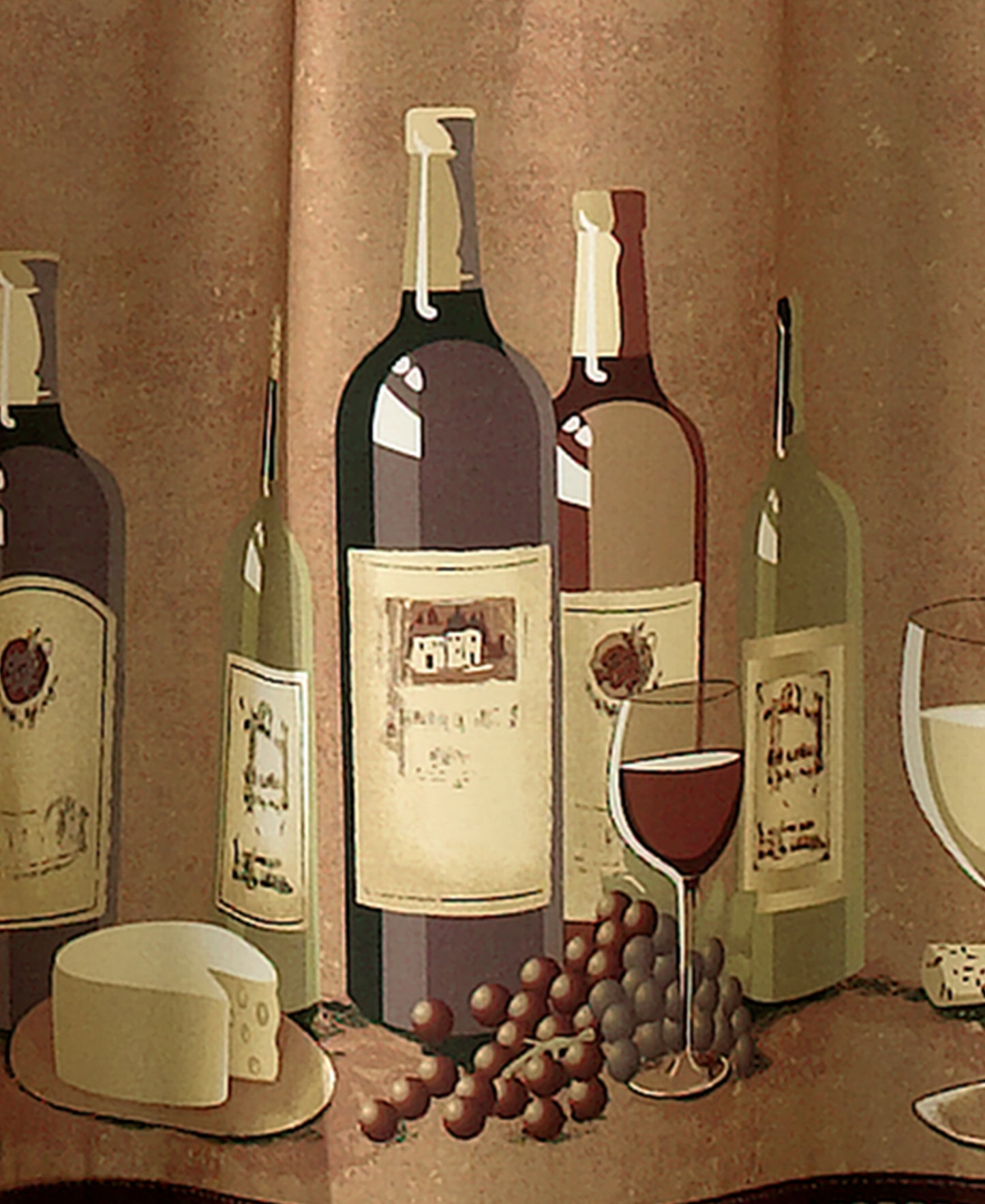 Curtainworks Wines Tier & Valance Set