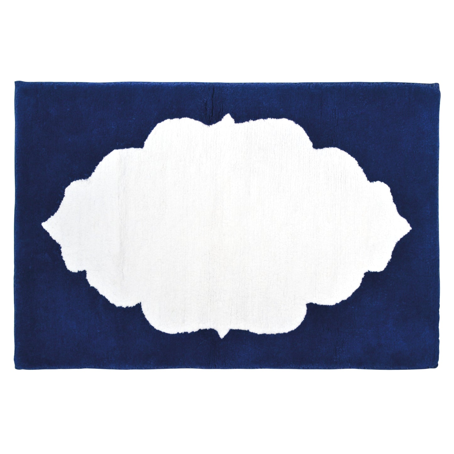 John Robshaw Hamir Bath Rug Collection Indigo