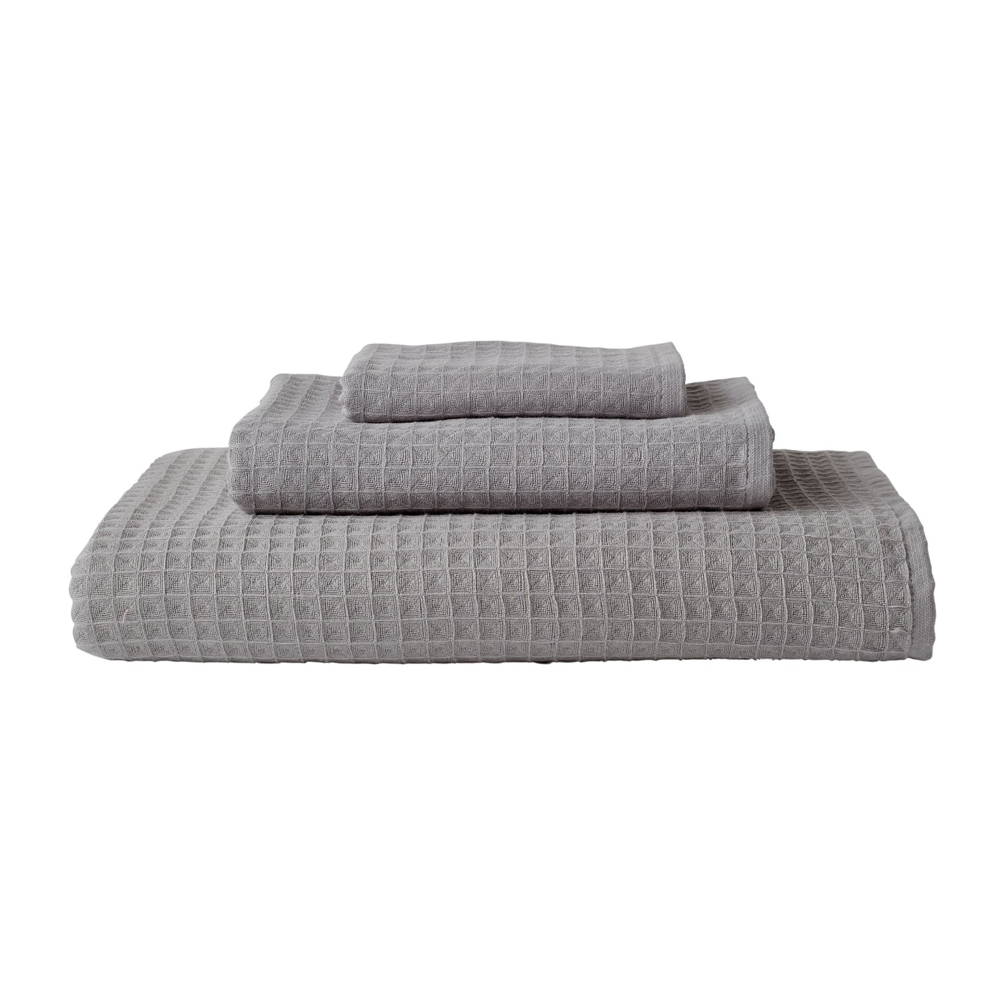 Uchino Waffle Twist Towel Grey