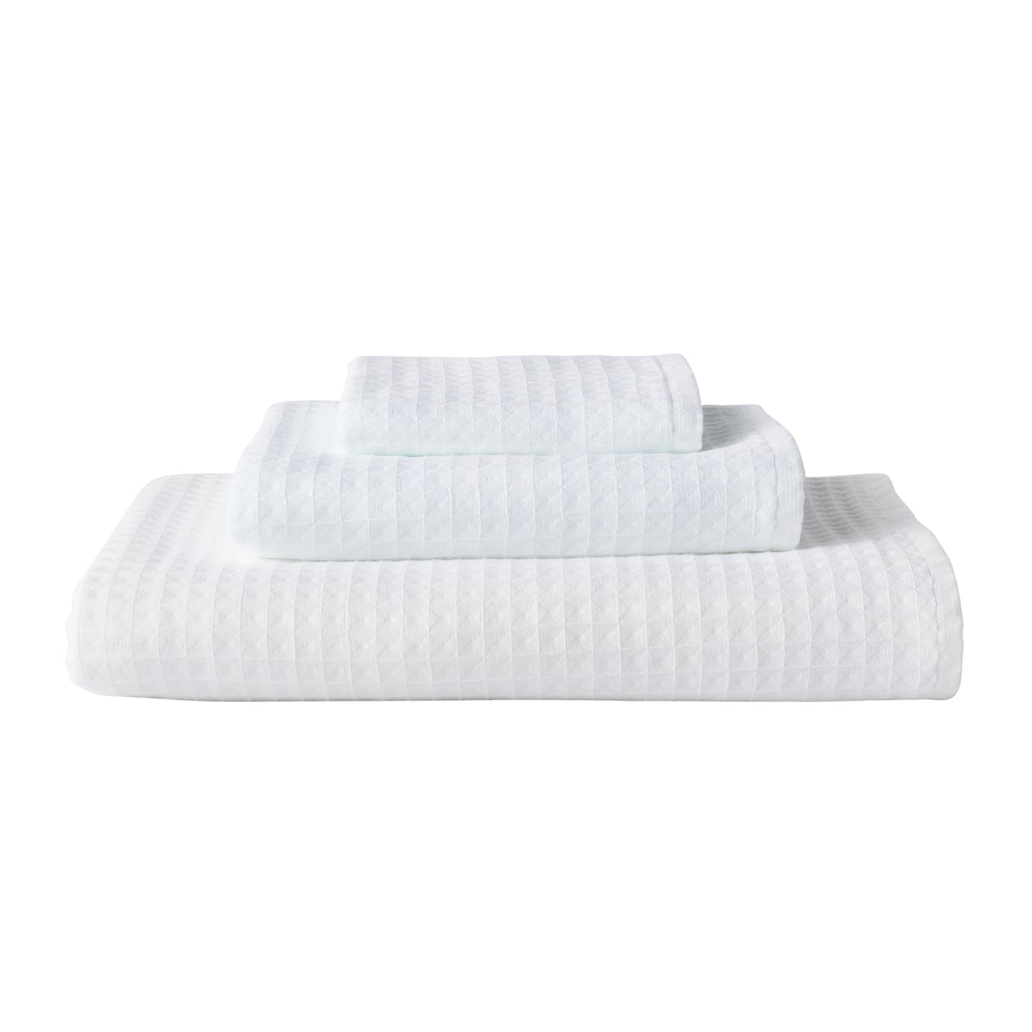 Uchino Waffle Twist Towel White