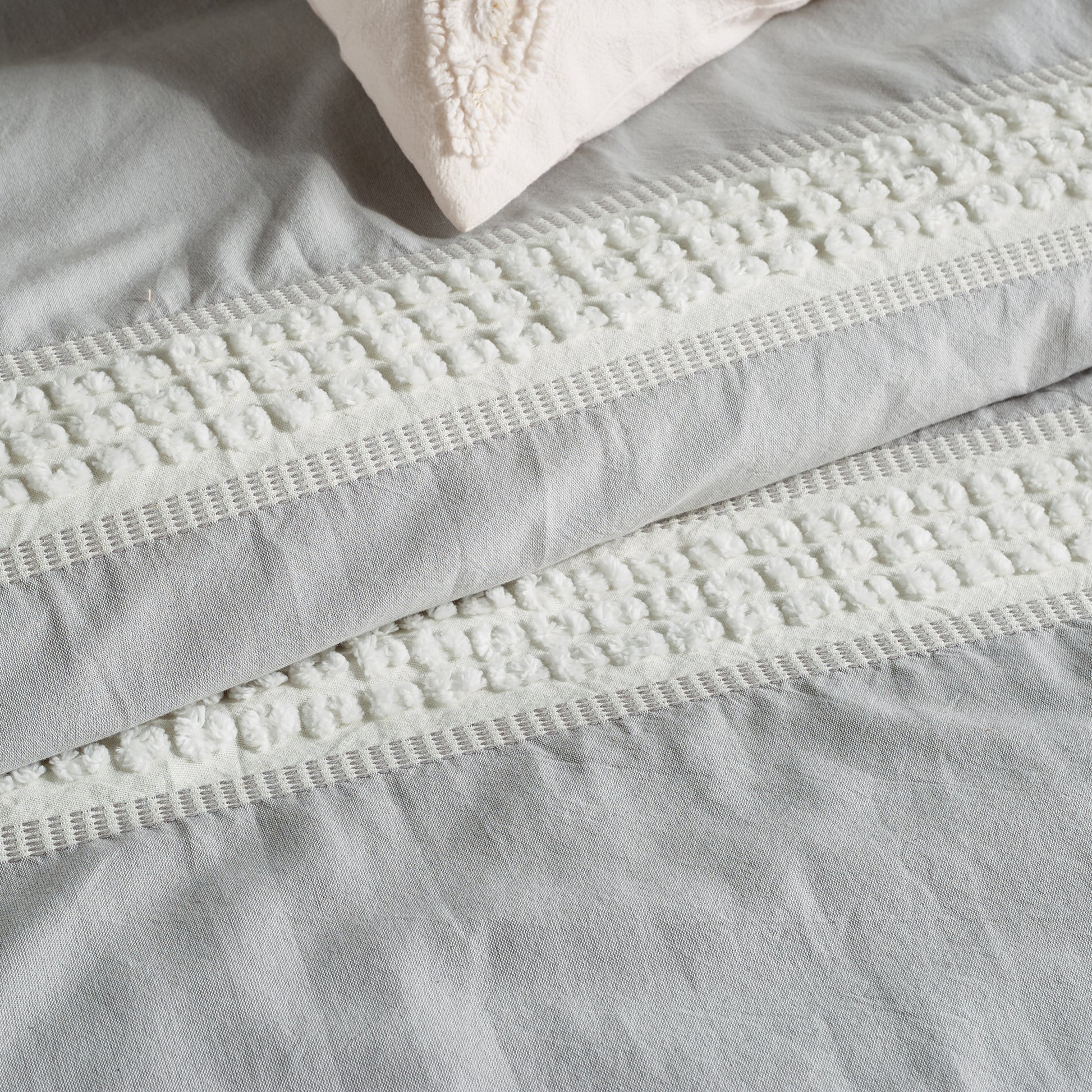 Peri Home Tufted Dot Stripe Comforter Bedding Collection Set