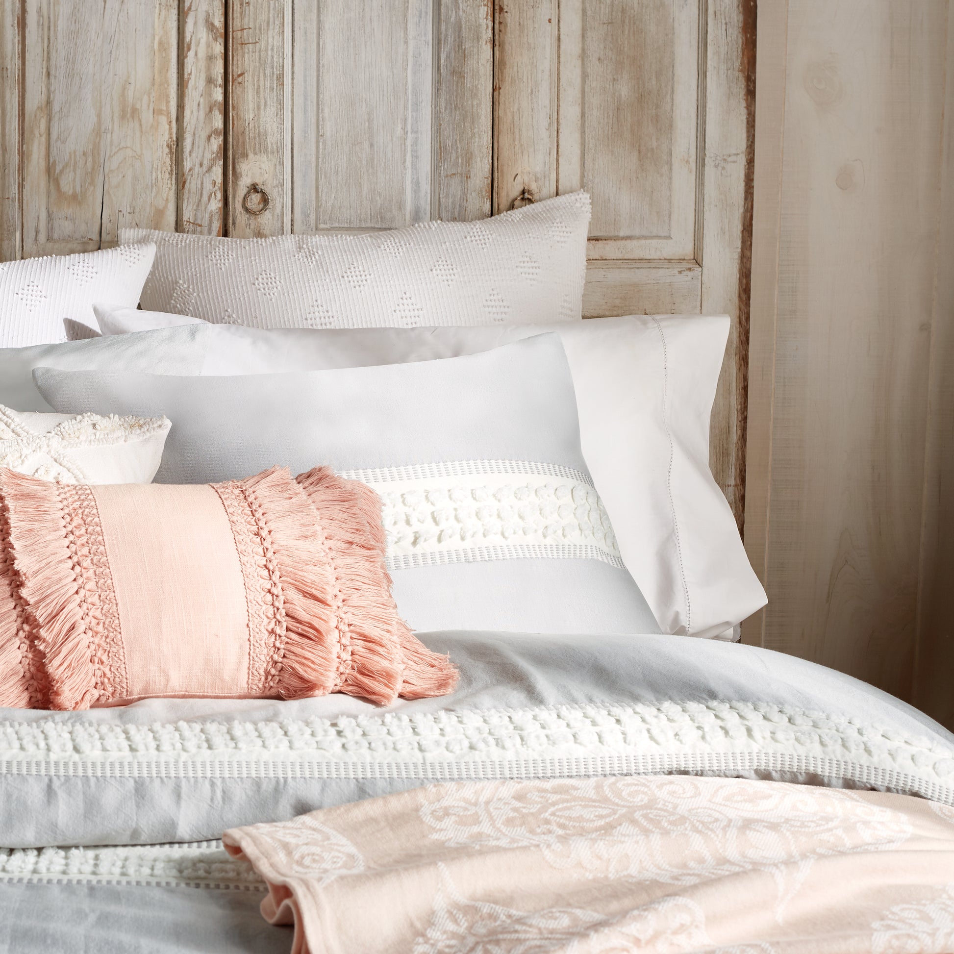 Peri Home Tufted Dot Stripe Comforter Bedding Collection Set