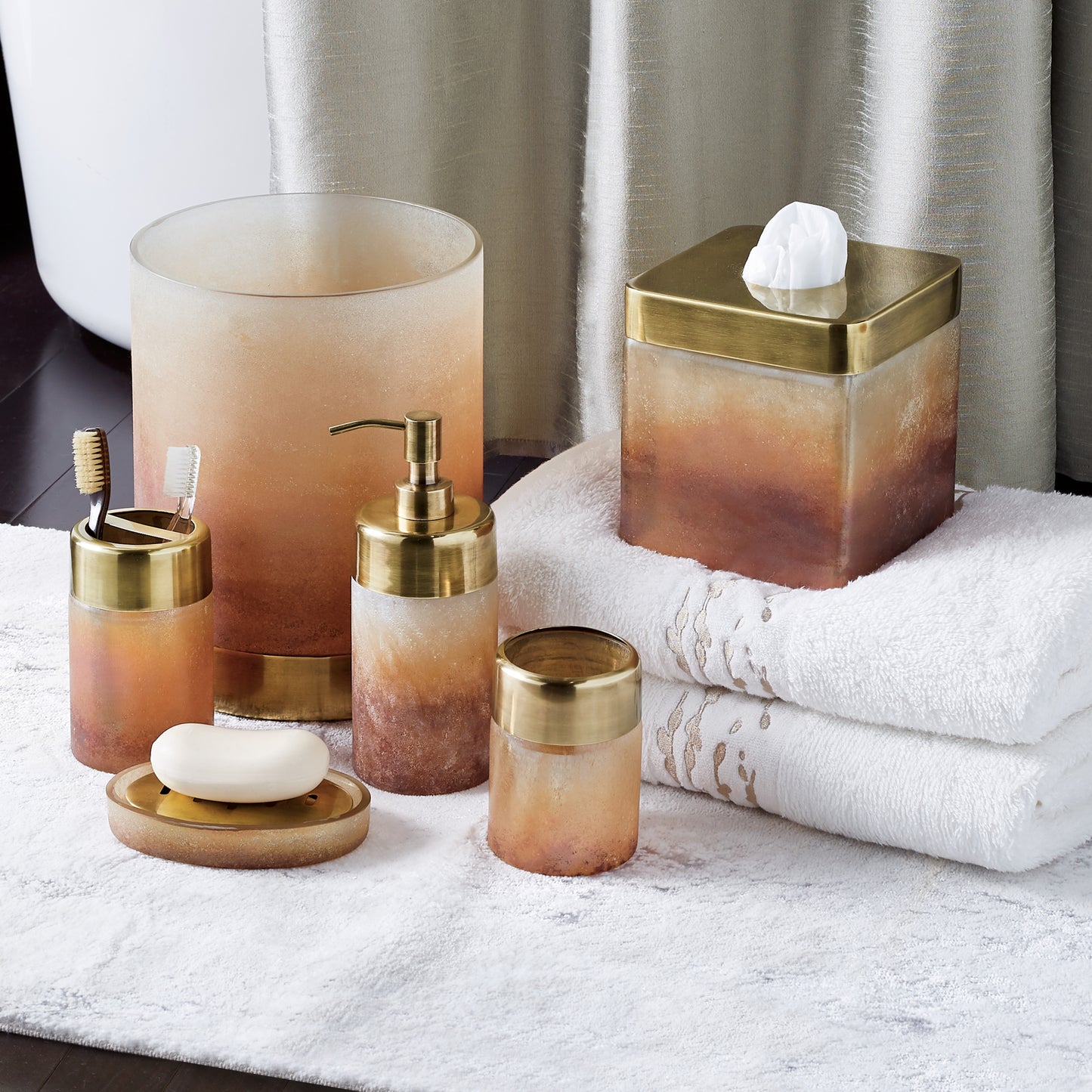 Michael Aram Torched Bath Accessories