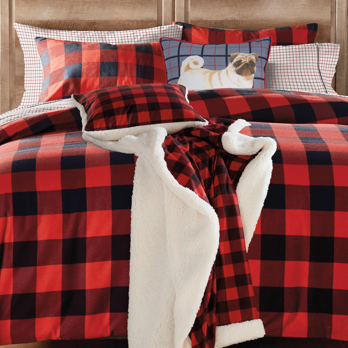 G.H. Bass & Co. Buffalo Check Throw And Pillow Set