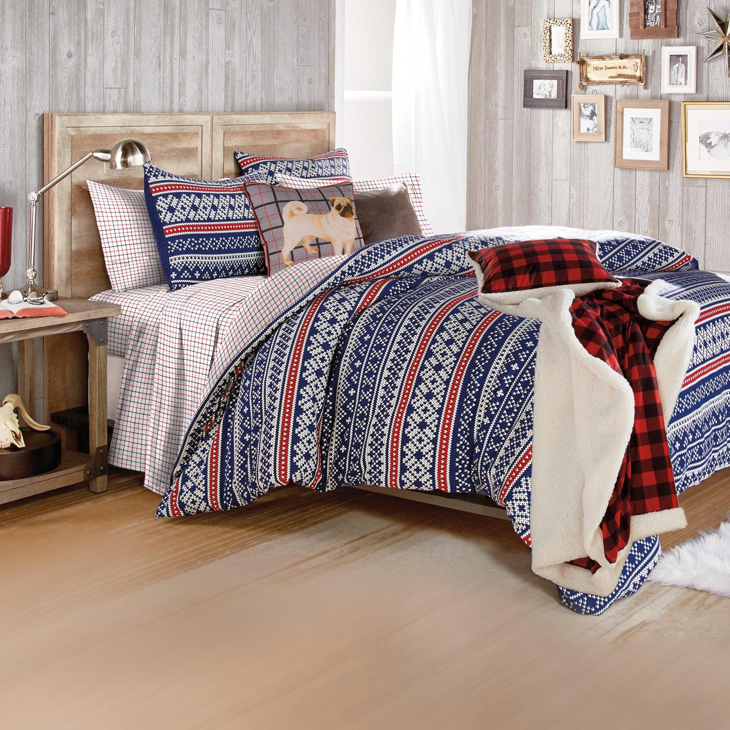 G.H. Bass & Co. Buffalo Check Throw And Pillow Set