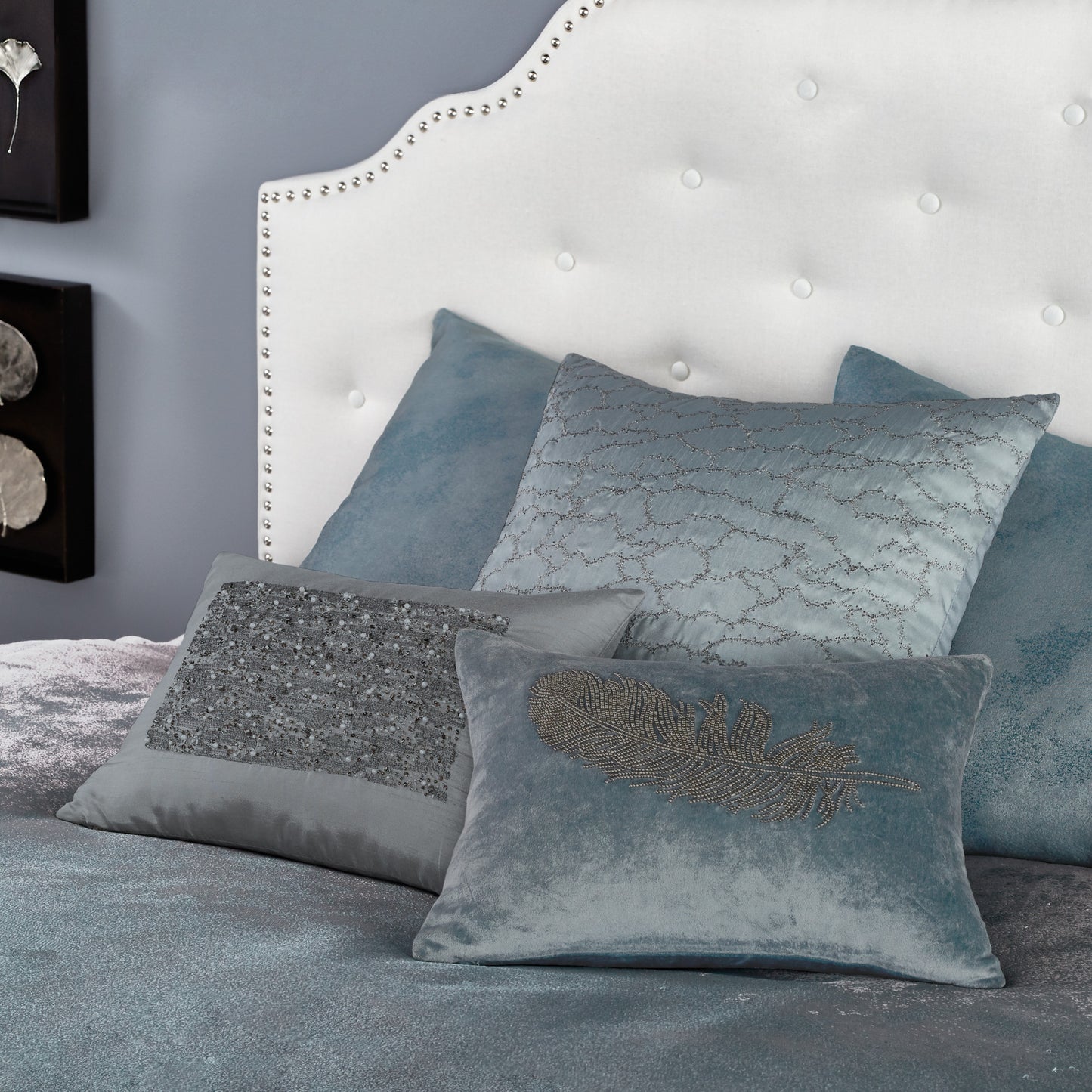 Michael Aram All Over Texture Decorative Pillow Peacock
