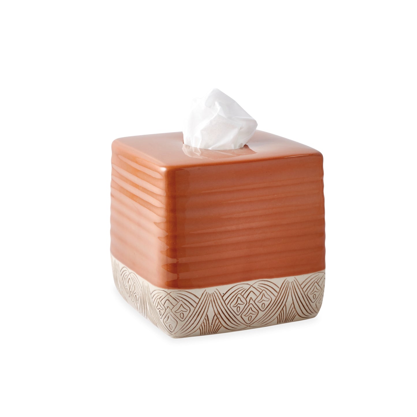 Destinations Pineapple Palm Tissue Box Cover
