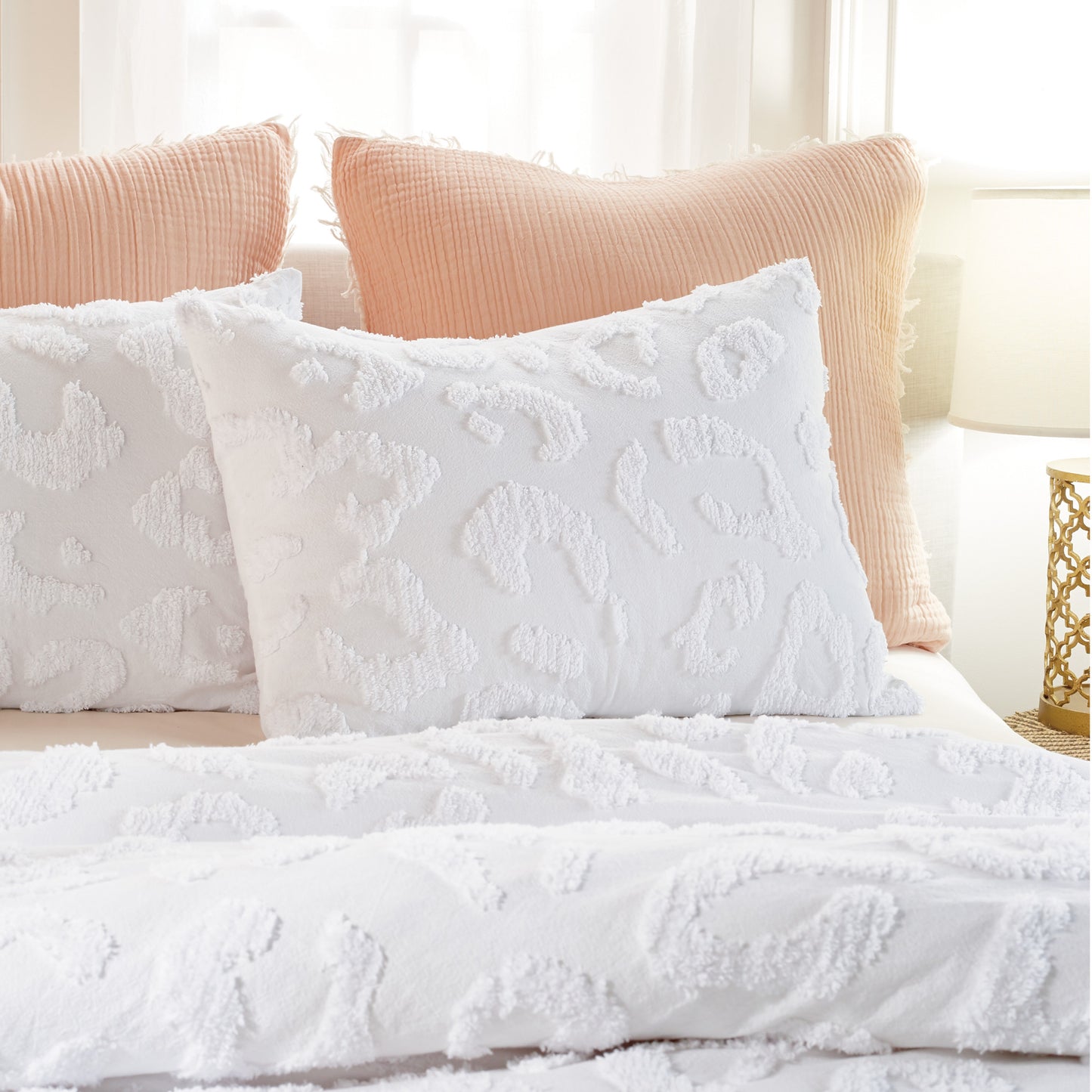 Peri Home Chenille Leopard Duvet Set