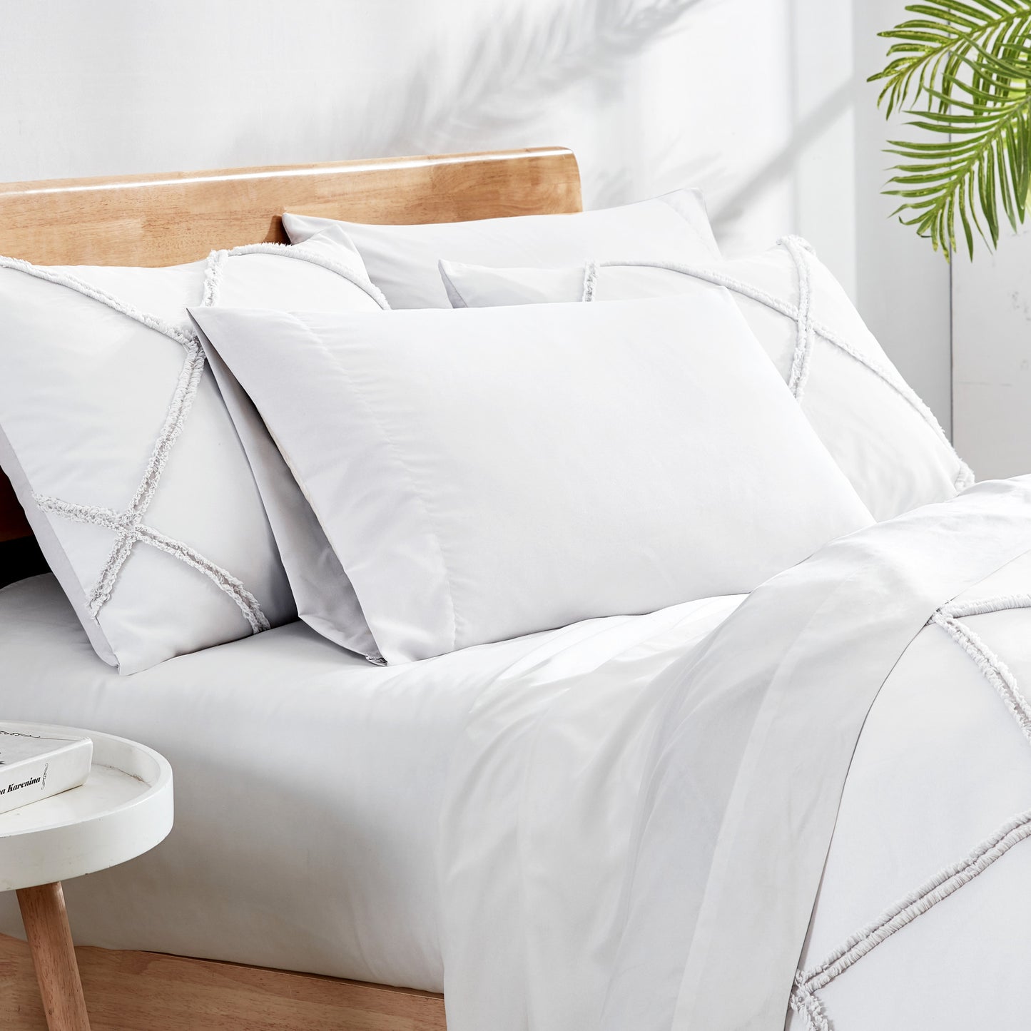 Loft Style Lattice Fringe Bed in a Bag