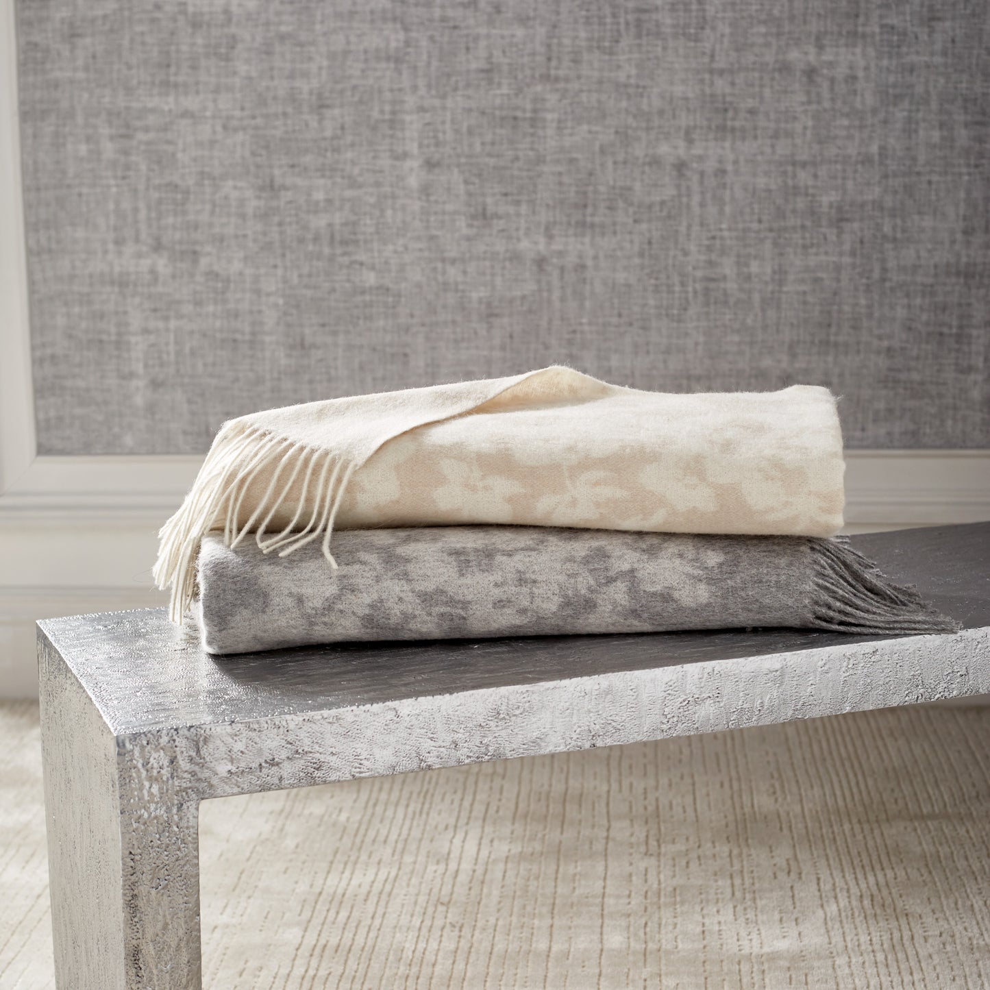 MIchael Orchid Throw Linen