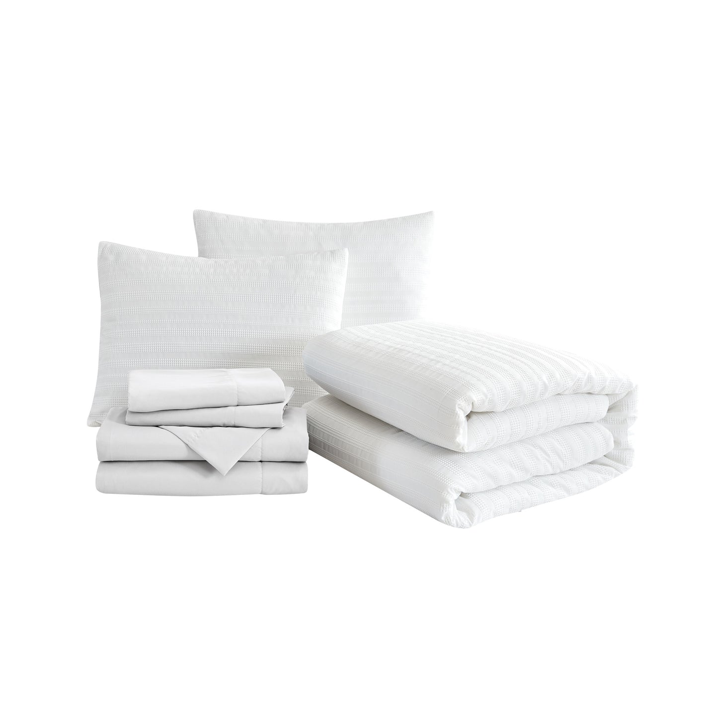 Loft Style Waffle Stripe Bed in a Bag