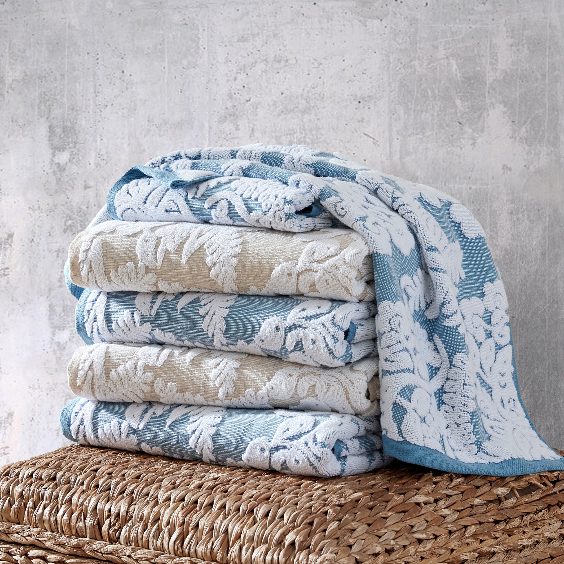 John Robshaw Pasak Blue Towel Collection