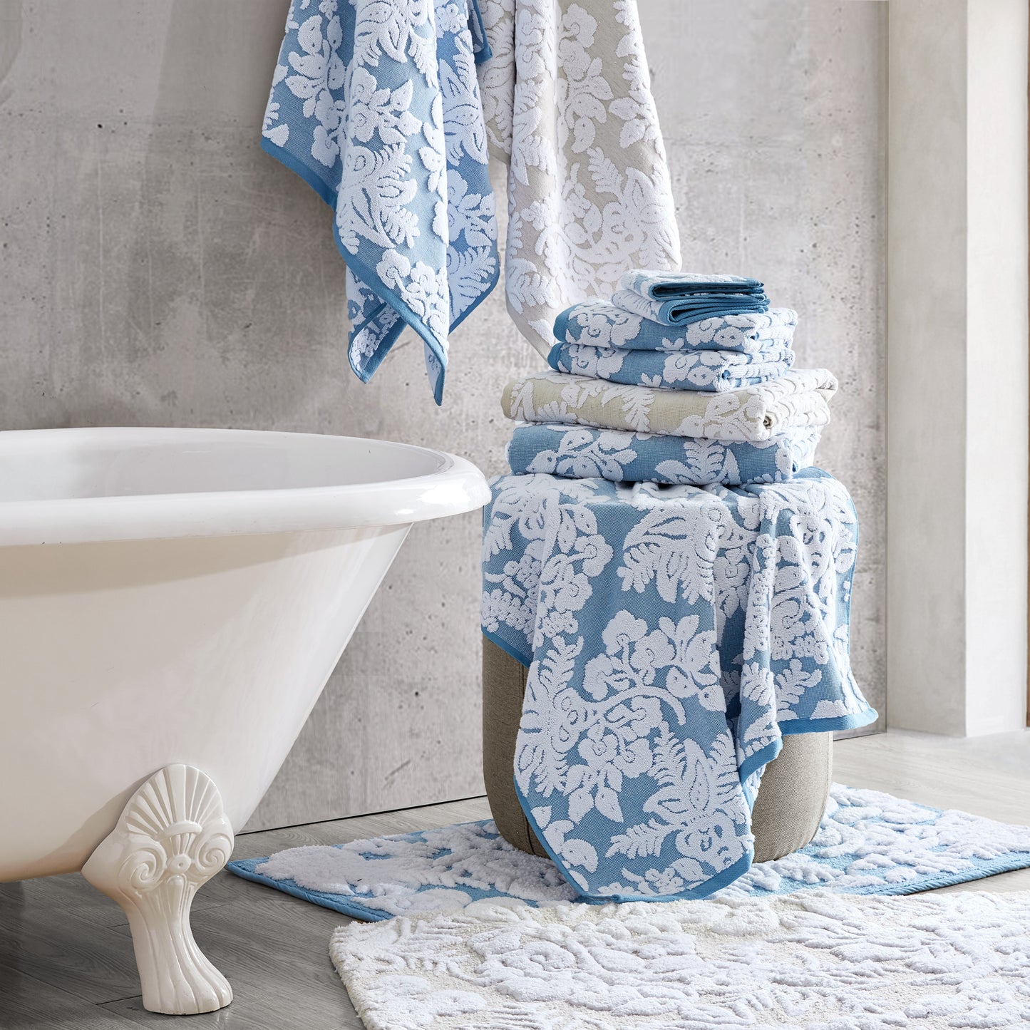 John Robshaw Pasak Blue Towel Collection