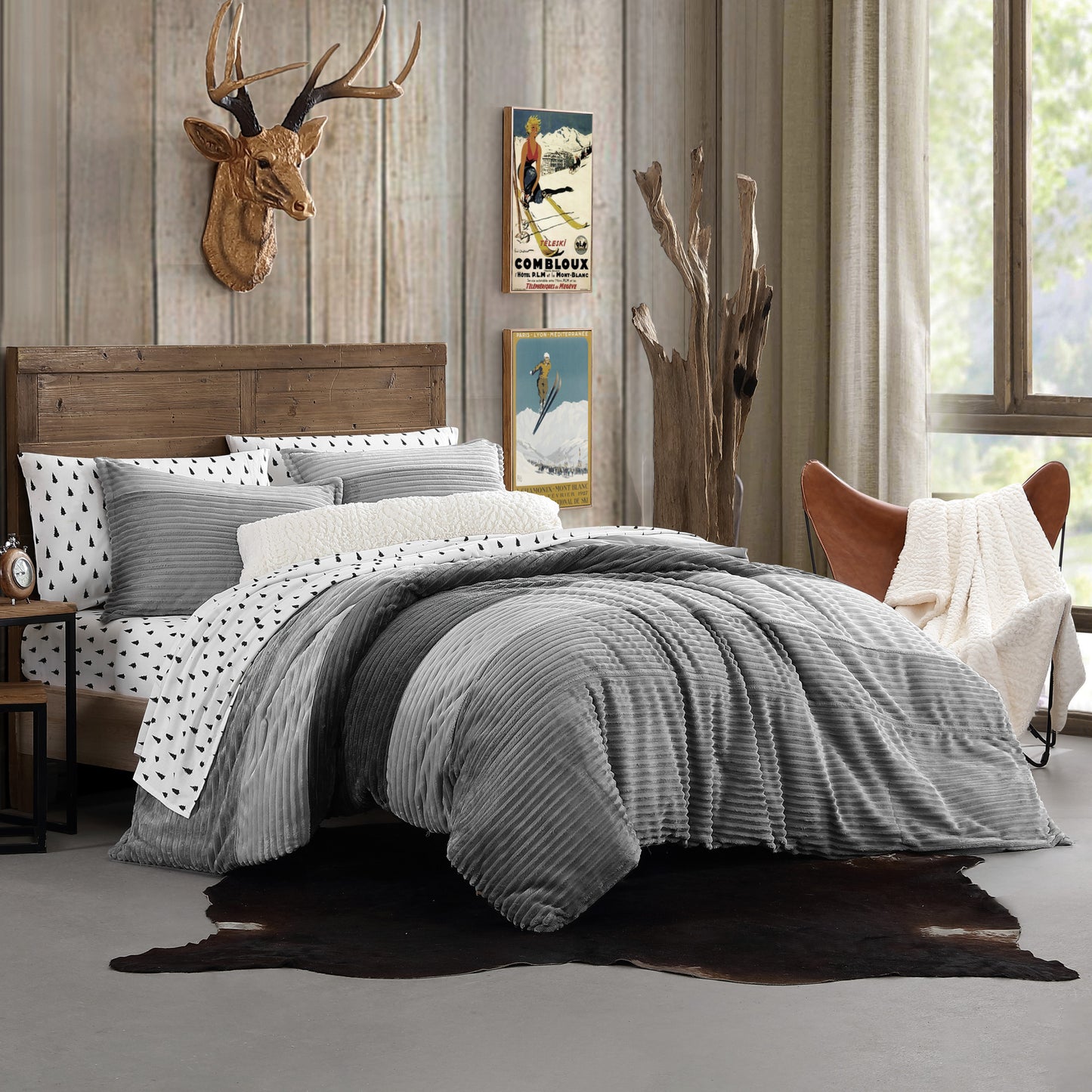 G.H. Bass & Co. Cozy Colorblock Corduroy Comforter Set