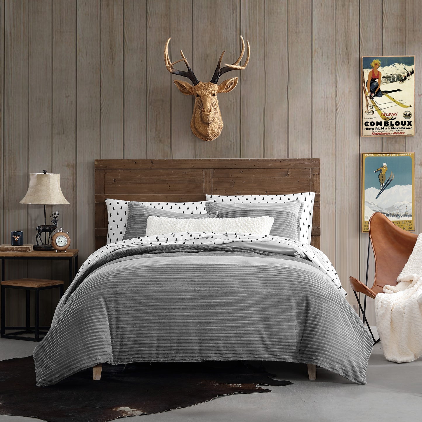 G.H. Bass & Co. Cozy Colorblock Corduroy Comforter Set