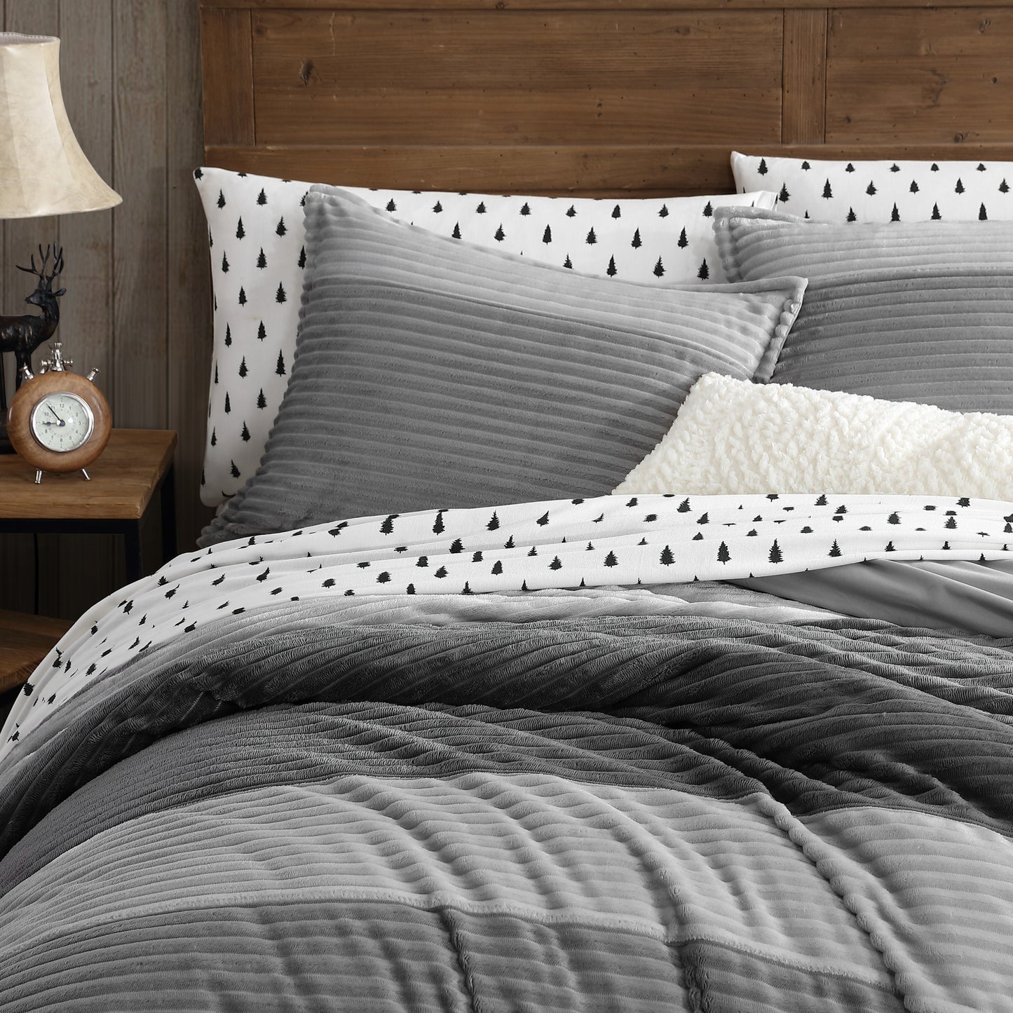 G.H. Bass & Co. Cozy Colorblock Corduroy Comforter Set