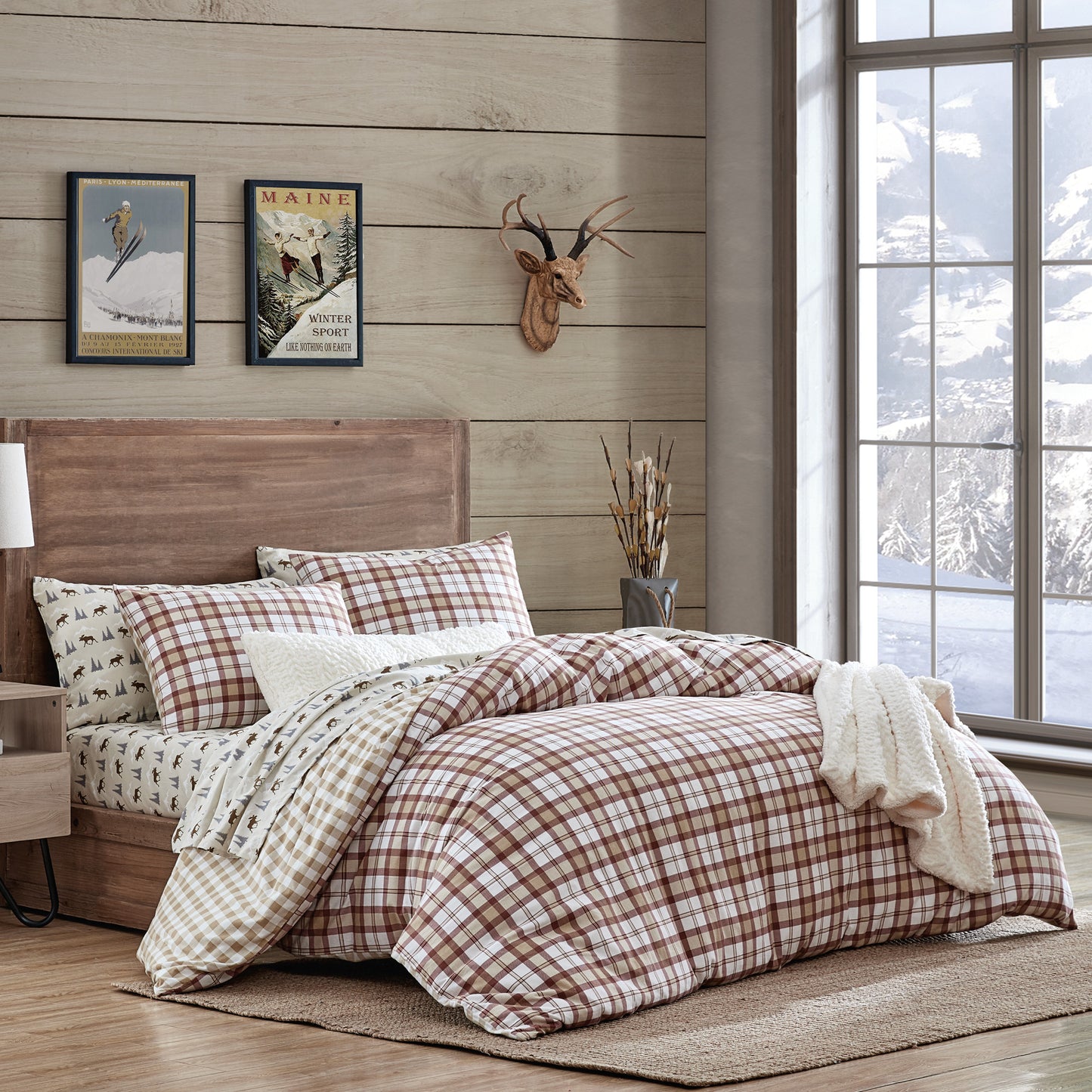 G.H. Bass & Co. Autumn Plaid Duvet Set