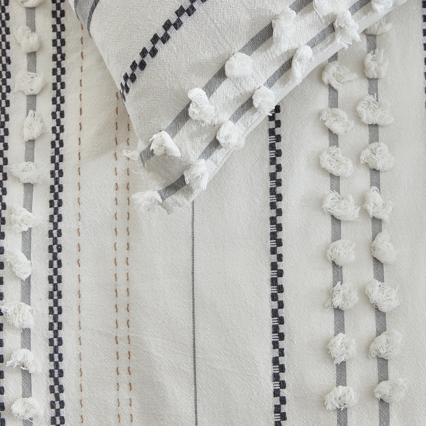 Peri Home Yarn Dyed Dot Stripe Comforter Set