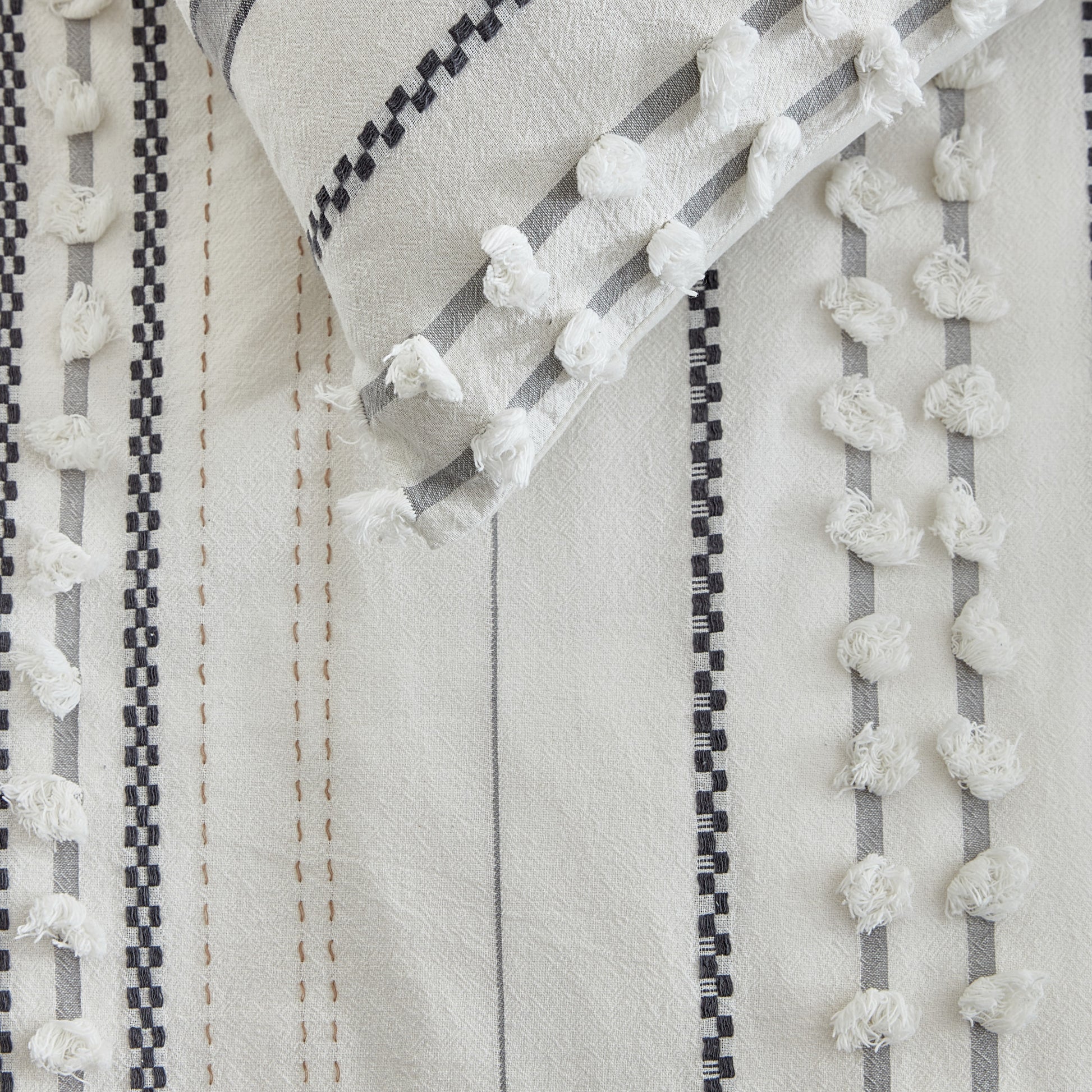 Peri Home Yarn Dyed Dot Stripe Comforter Set