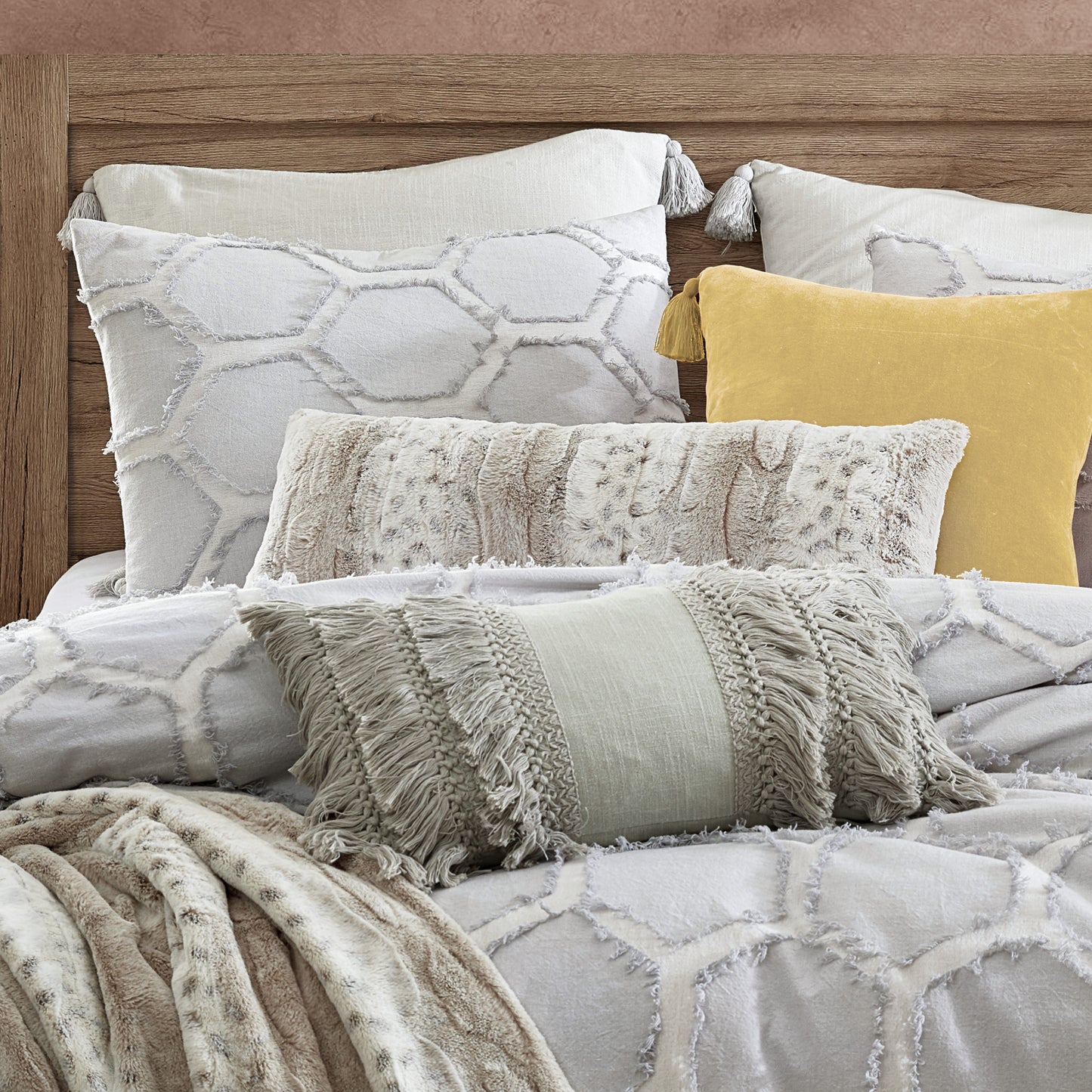 Peri Home Clipped Honeycomb Comforter Set