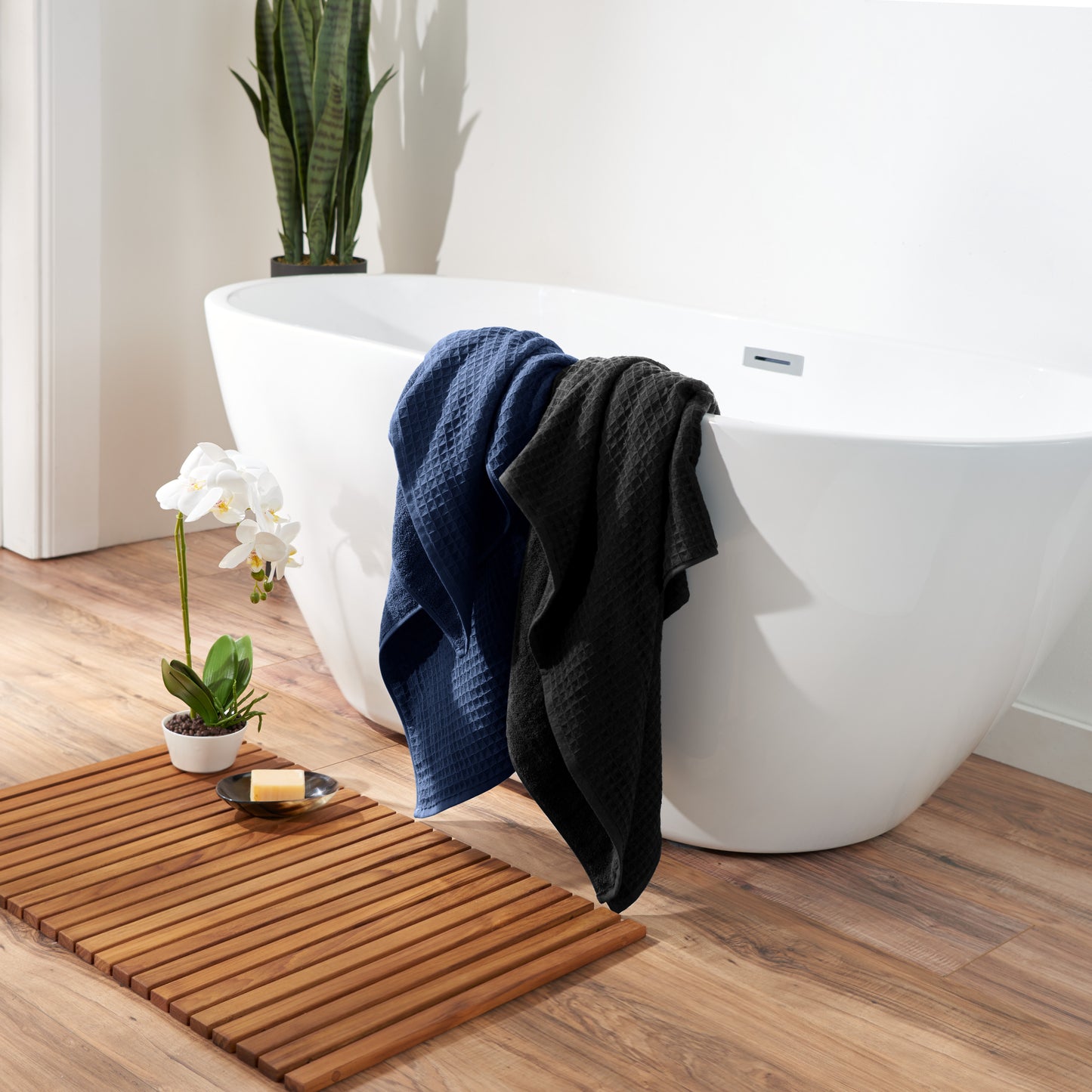 Uchino Waffle Twist Towel Collection
