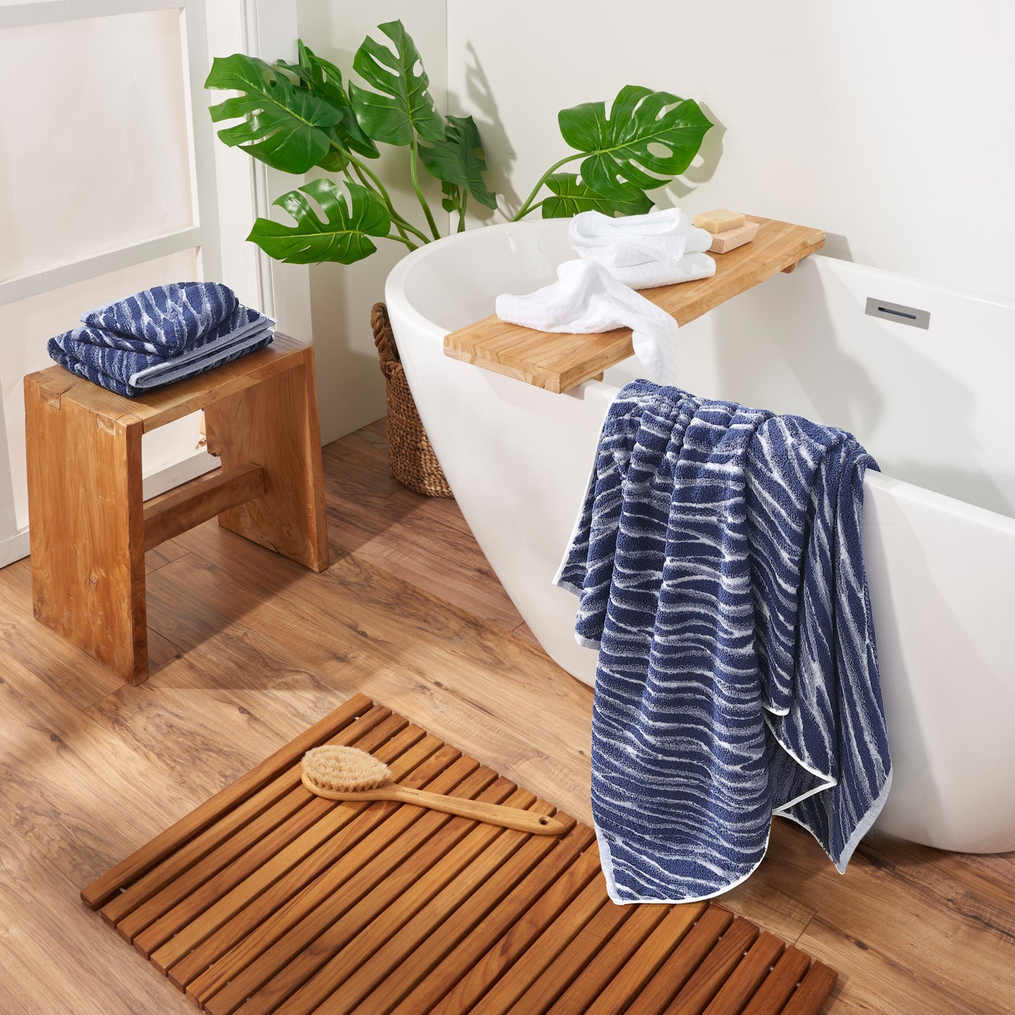 Uchino Shibori Jacquard Towel