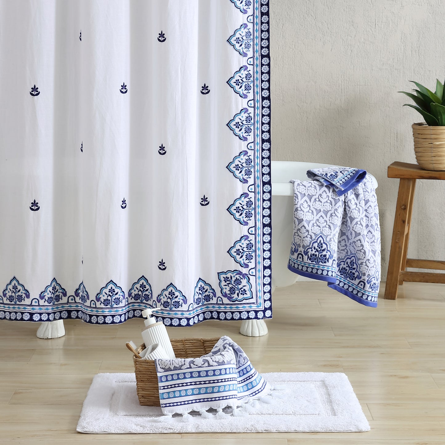 John Robshaw Sheetal Shower Curtain