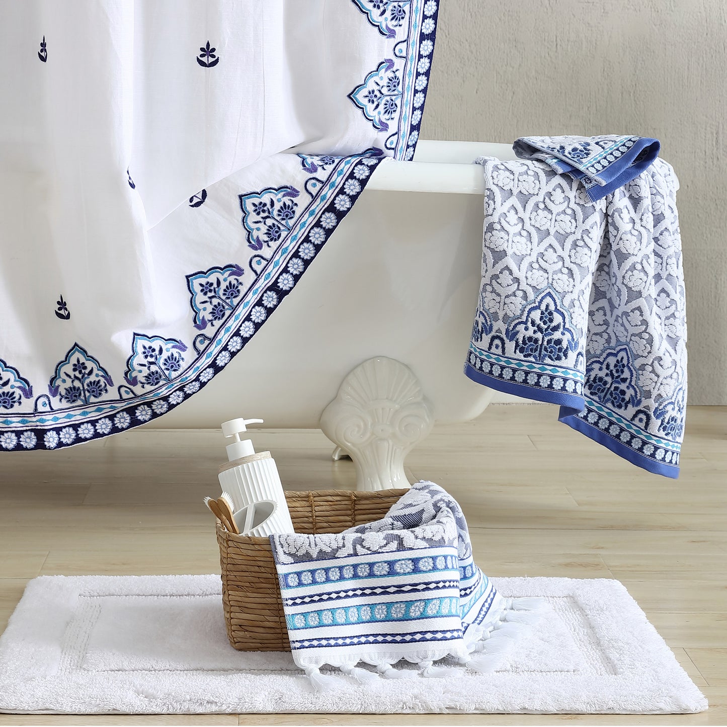 John Robshaw Sheetal Shower Curtain