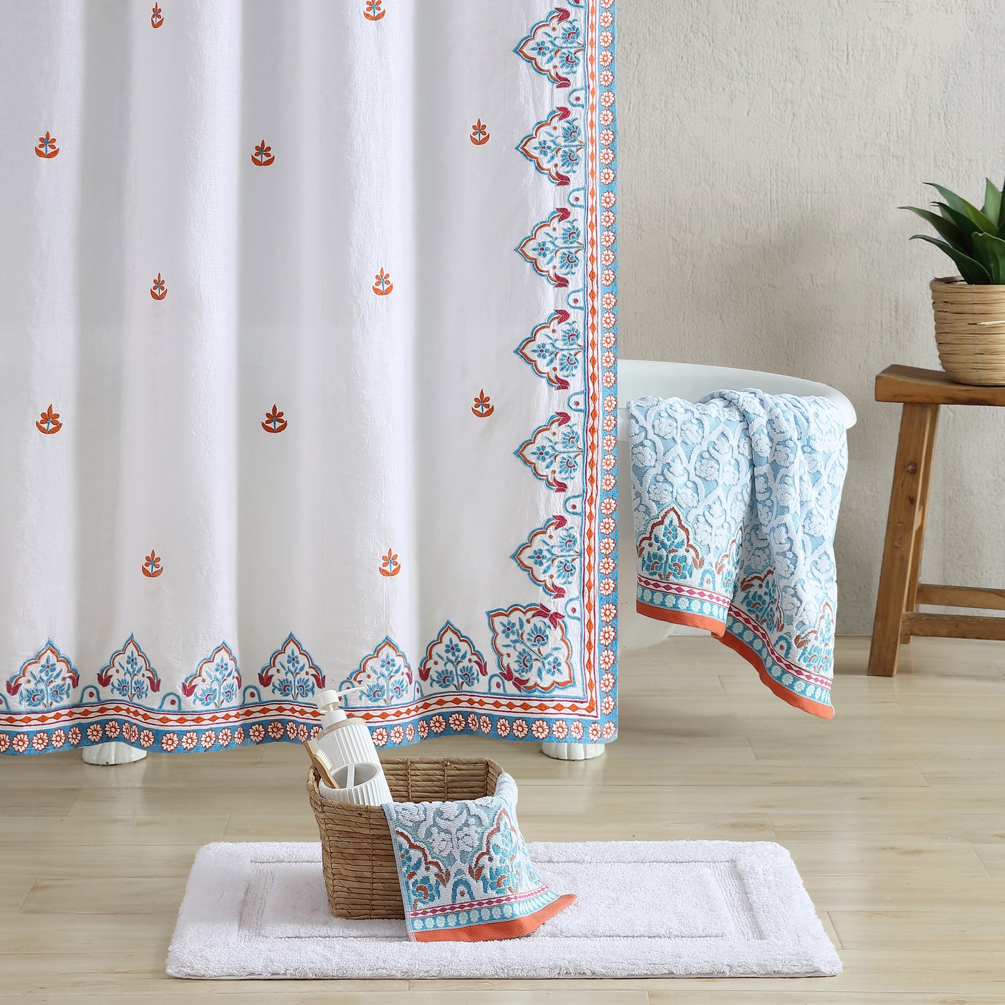 John Robshaw Sheetal Shower Curtain