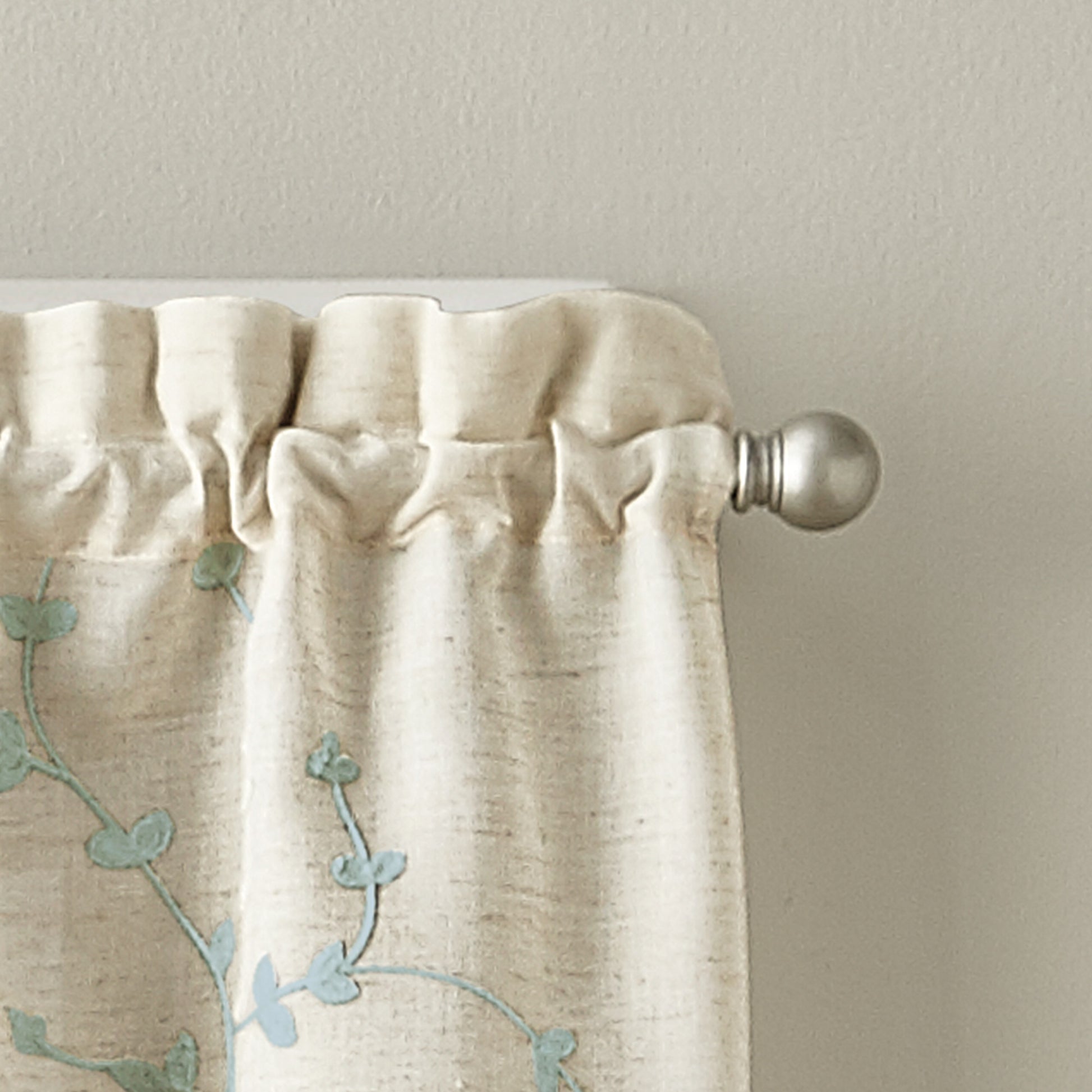 Curtainworks Lynette Tier & Valance Separates Aqua