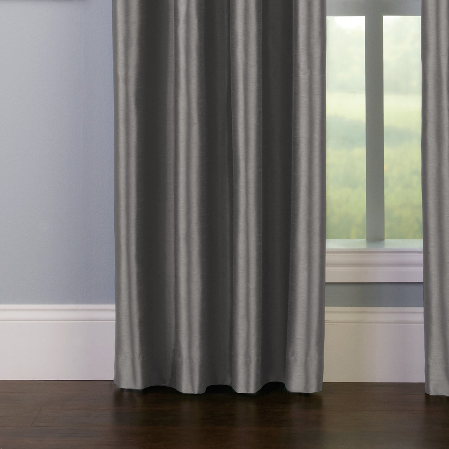 Curtainworks Malta Window Curtain Panel Pewter