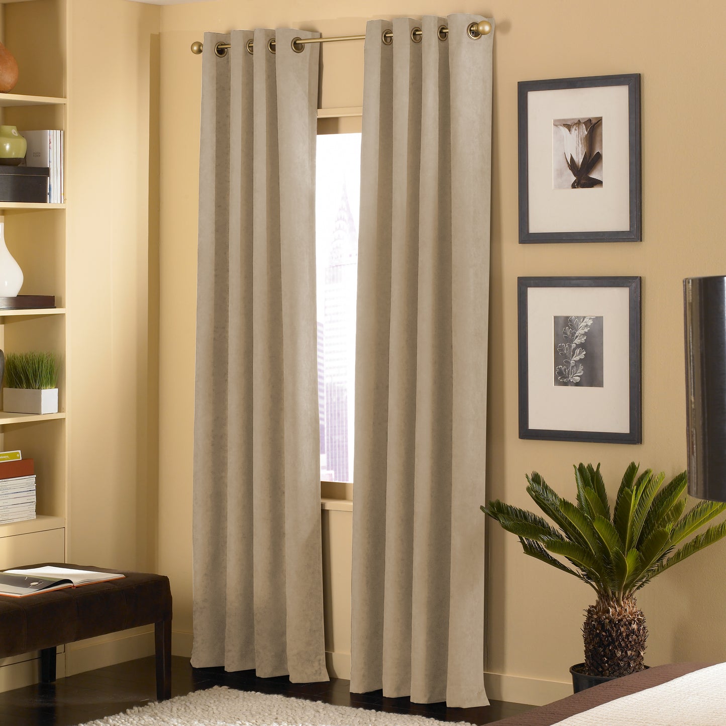 Curtainworks Cameron Window Curtain Panel Sand