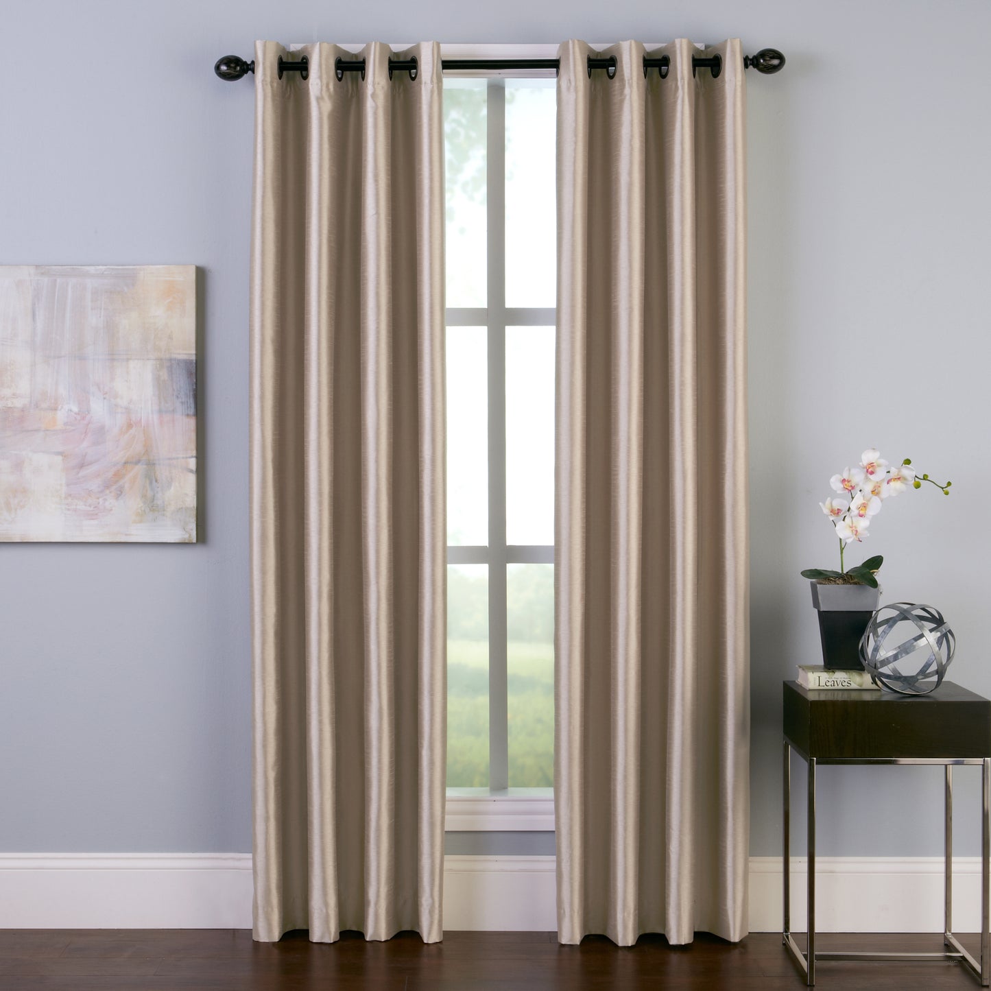 Curtainworks Malta Window Curtain Panel Sand