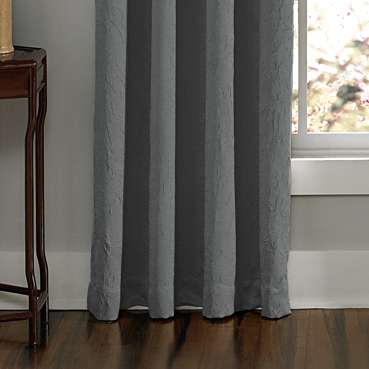 Curtainworks Lenox Window Curtain Panel Grey