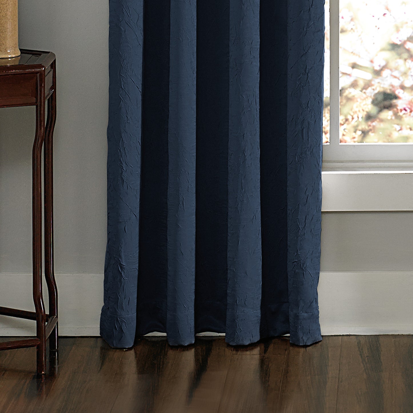 Curtainworks Lenox Window Curtain Panel Navy